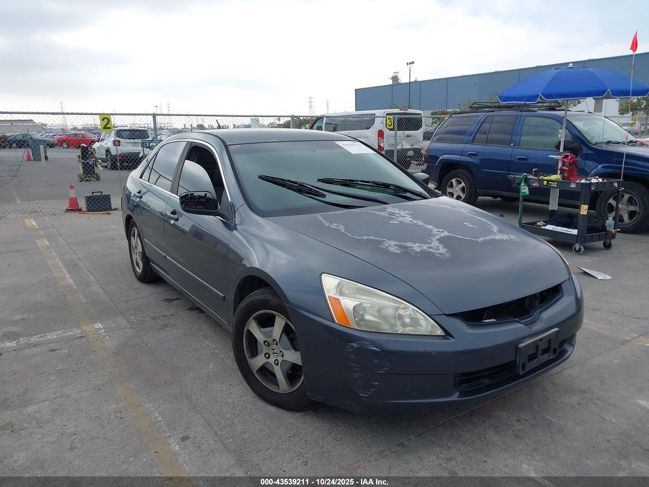 2005 Honda Accord Hybrid Ima Light Blue vin: JHMCN36535C014062