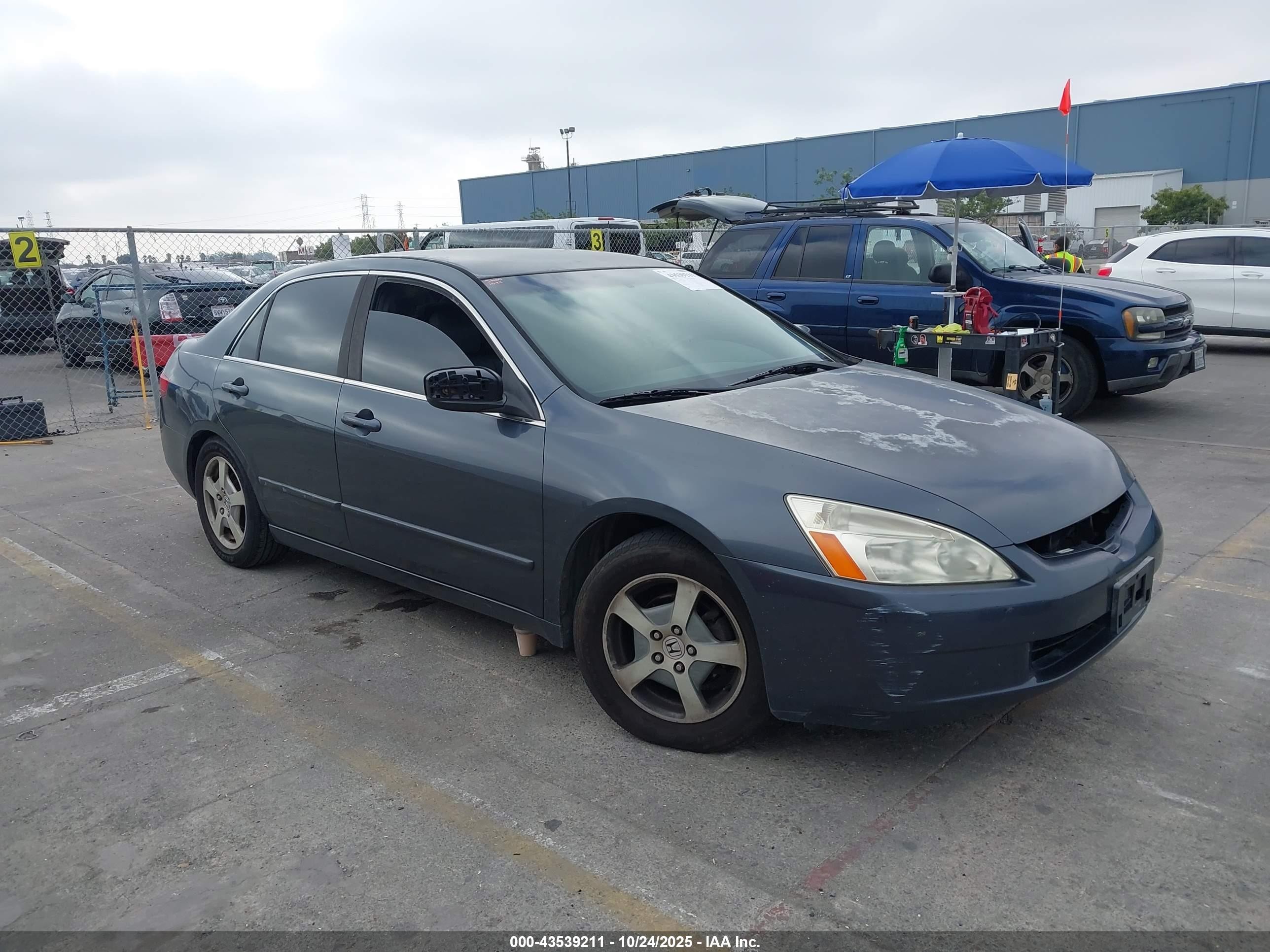 2005 Honda Accord Hybrid Ima Light Blue vin: JHMCN36535C014062