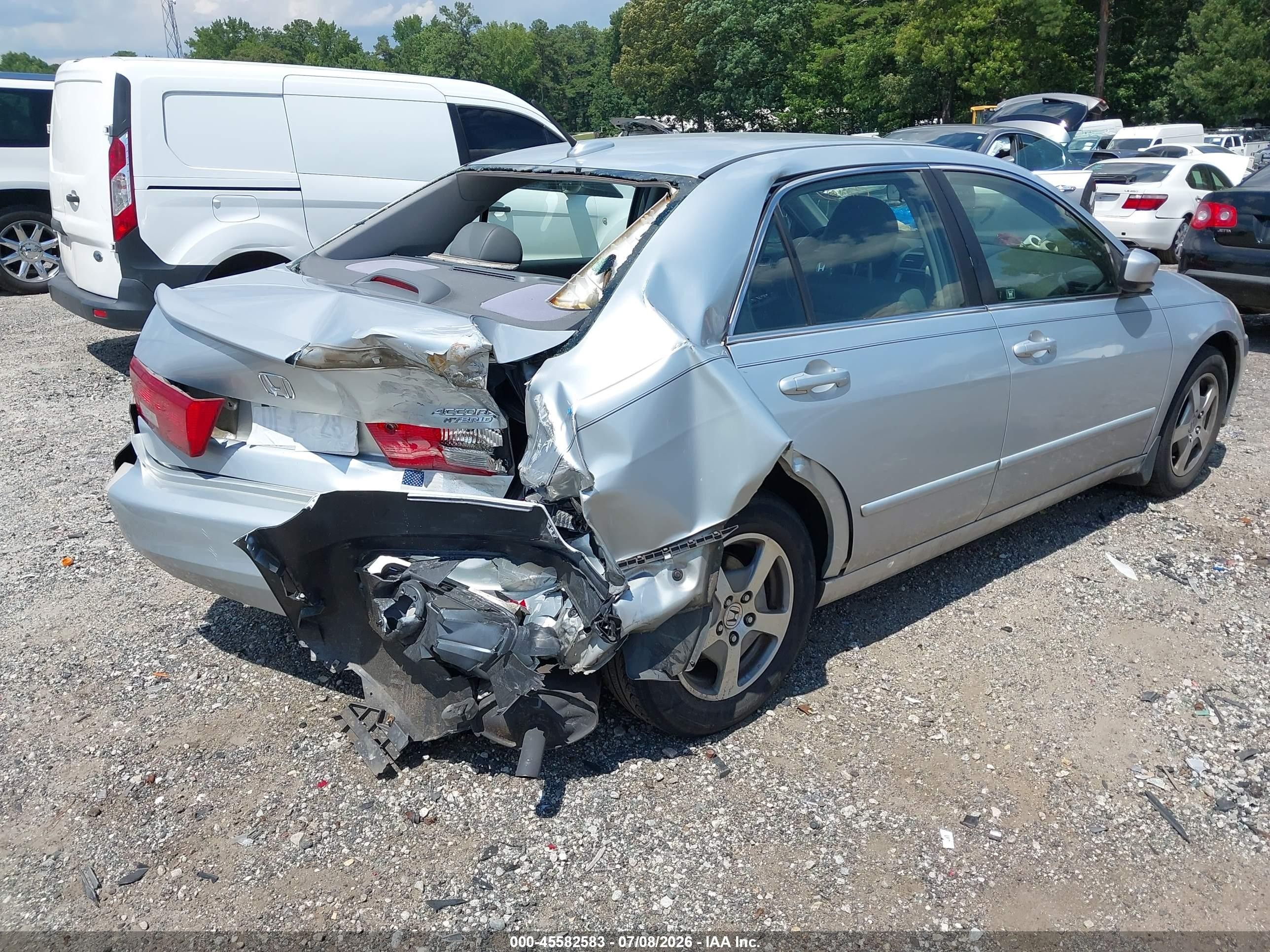 2005 Honda Accord Hybrid Ima Серебряный vin: JHMCN36555C006710
