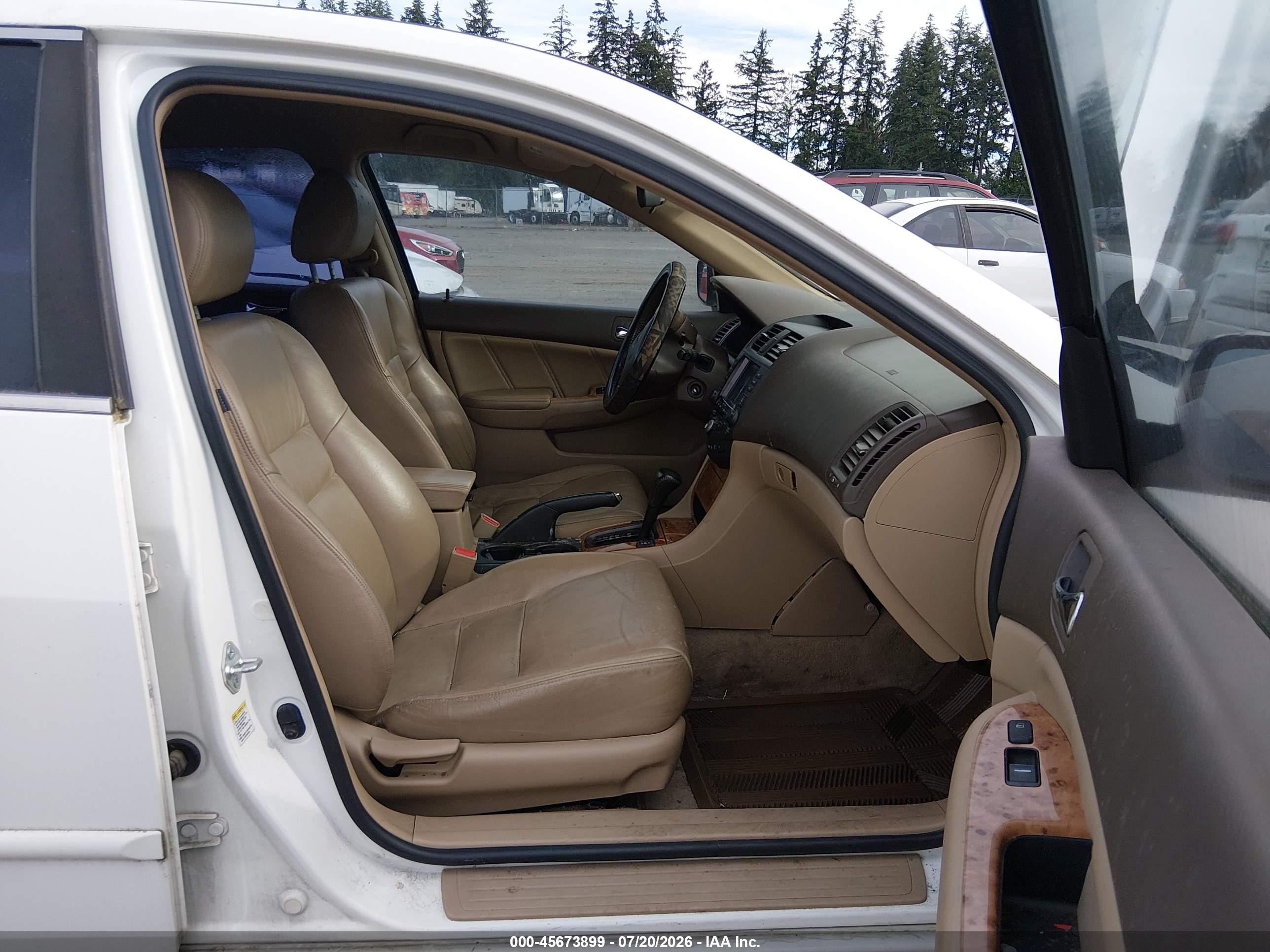 2005 Honda Accord Hybrid Ima White vin: JHMCN36565C011799