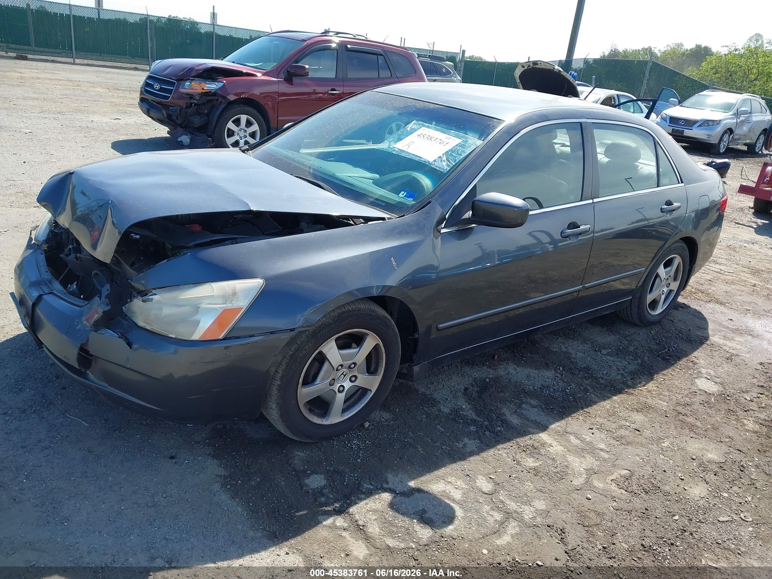 2005 Honda Accord Hybrid Ima Gray vin: JHMCN36585C018642