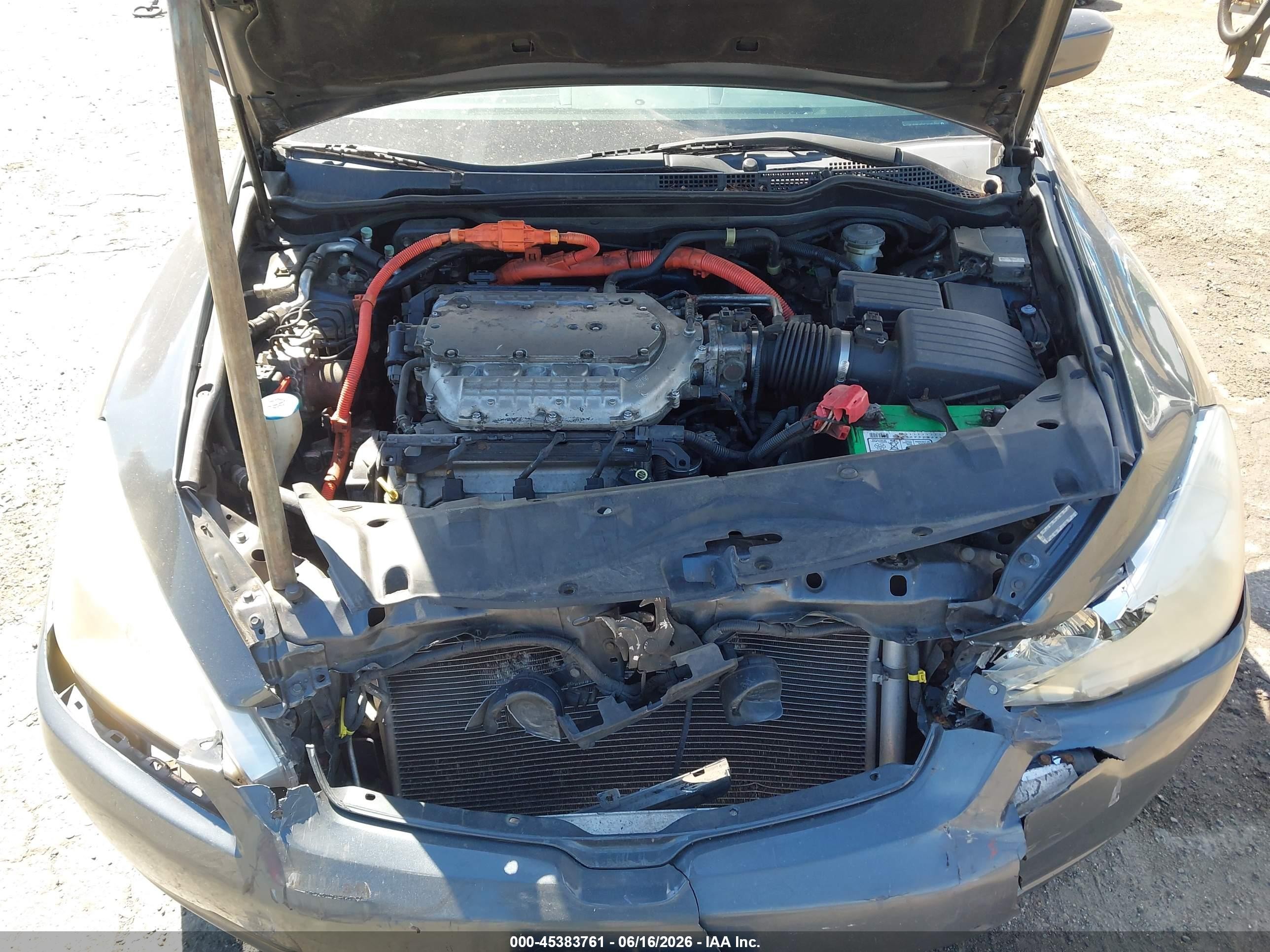2005 Honda Accord Hybrid Ima Gray vin: JHMCN36585C018642