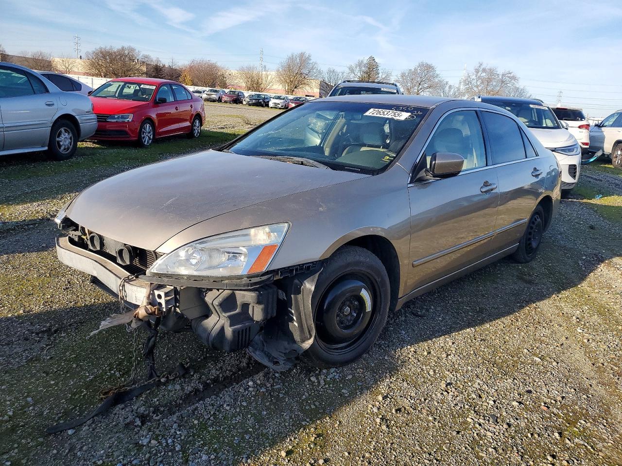 2005 Honda Accord Hybrid Gold vin: JHMCN365X5C019260