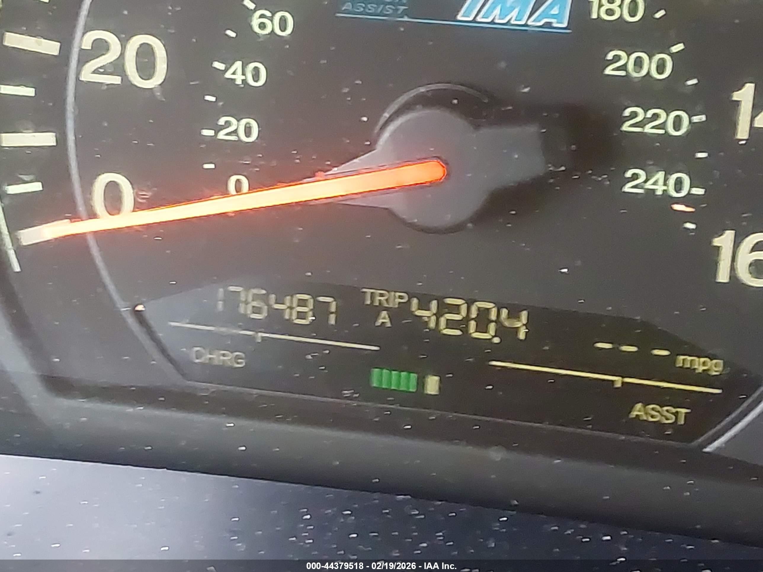 2007 Honda Accord Hybrid   White vin: JHMCN365X7C003045