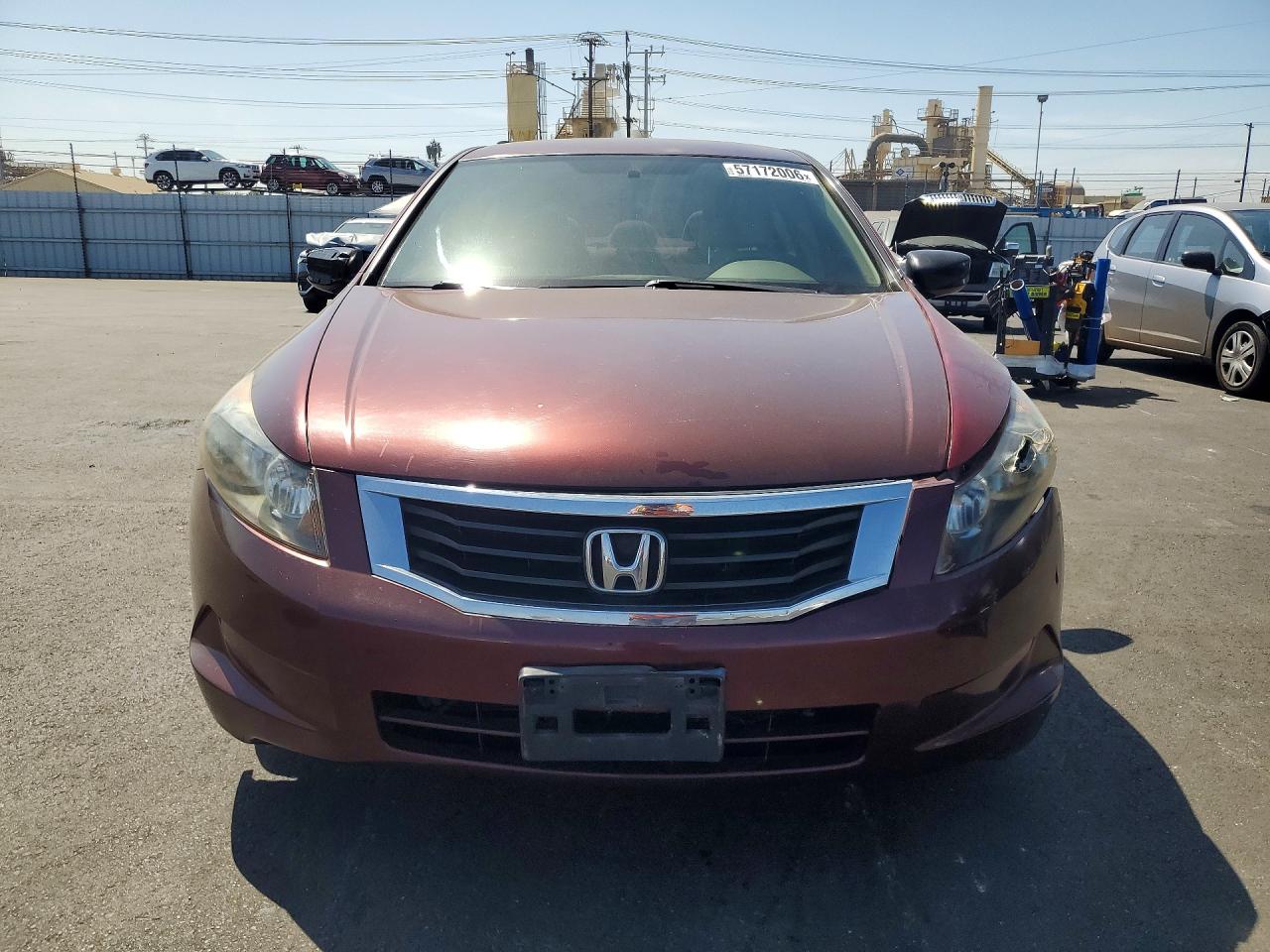 2008 Honda Accord Lx Burgundy vin: JHMCP26308C028797