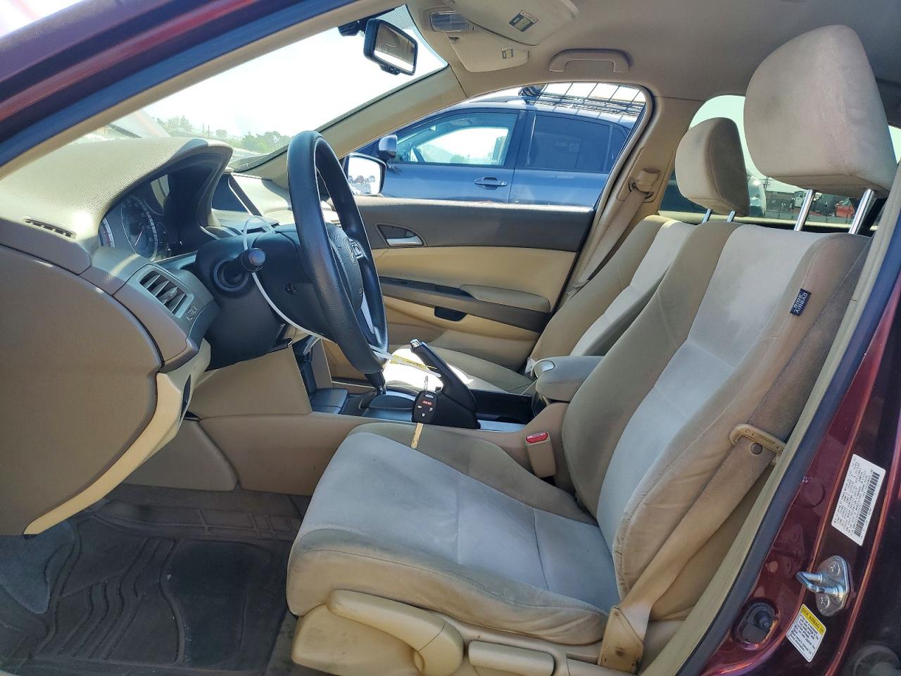 2008 Honda Accord Lx Burgundy vin: JHMCP26308C028797