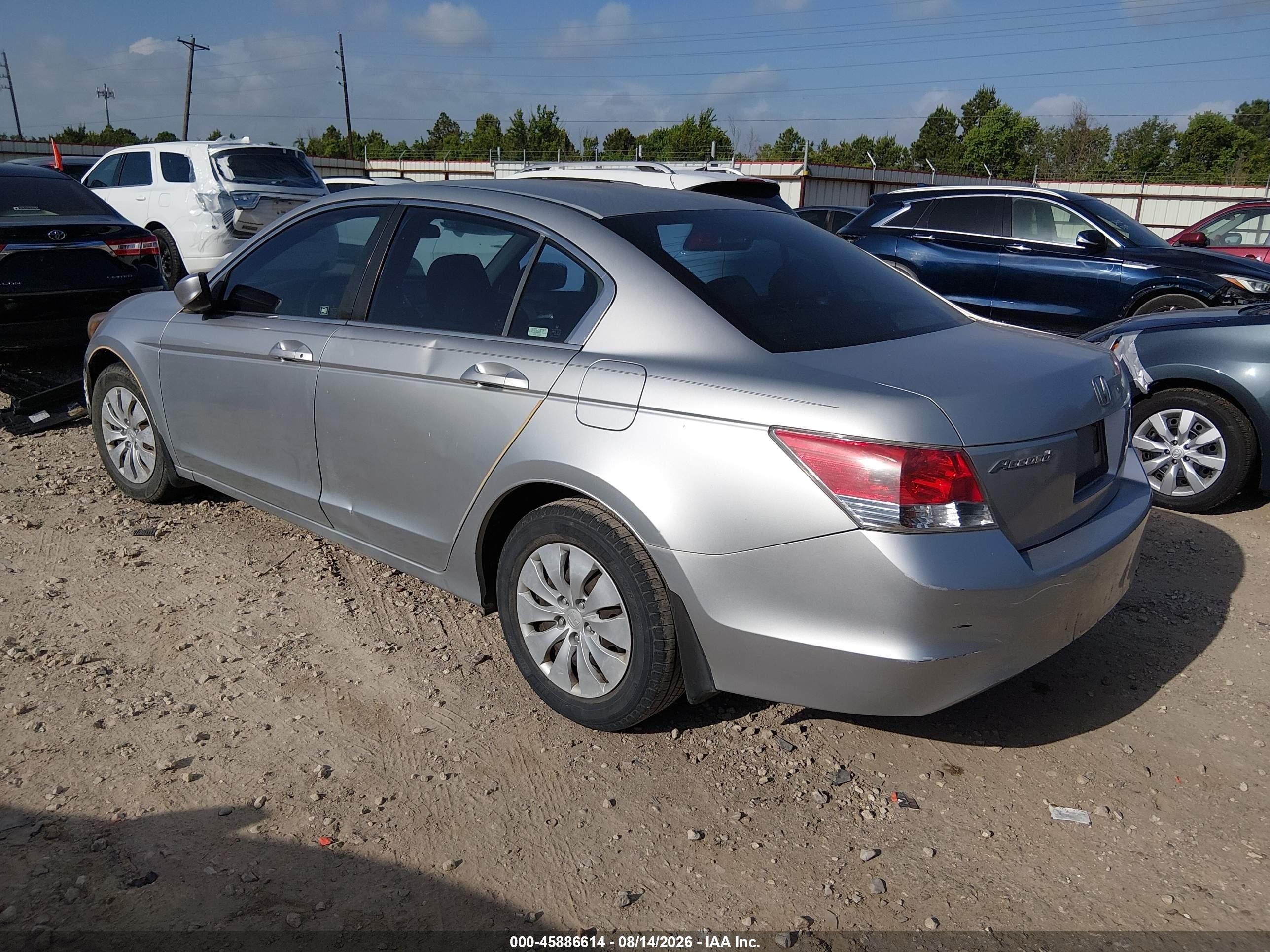 2008 Honda Accord 2.4 Lx Silver vin: JHMCP26308C041310