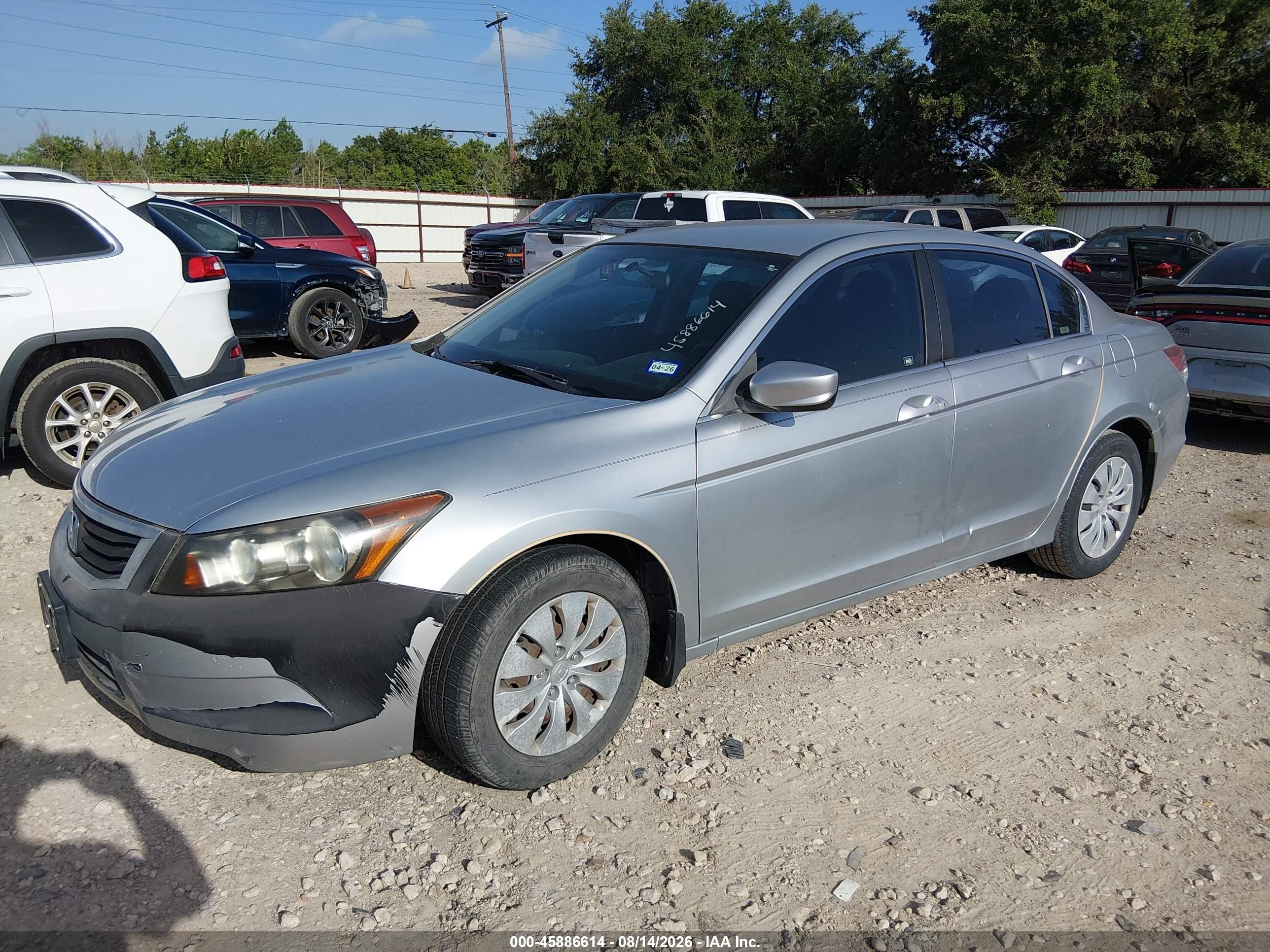 2008 Honda Accord 2.4 Lx Silver vin: JHMCP26308C041310