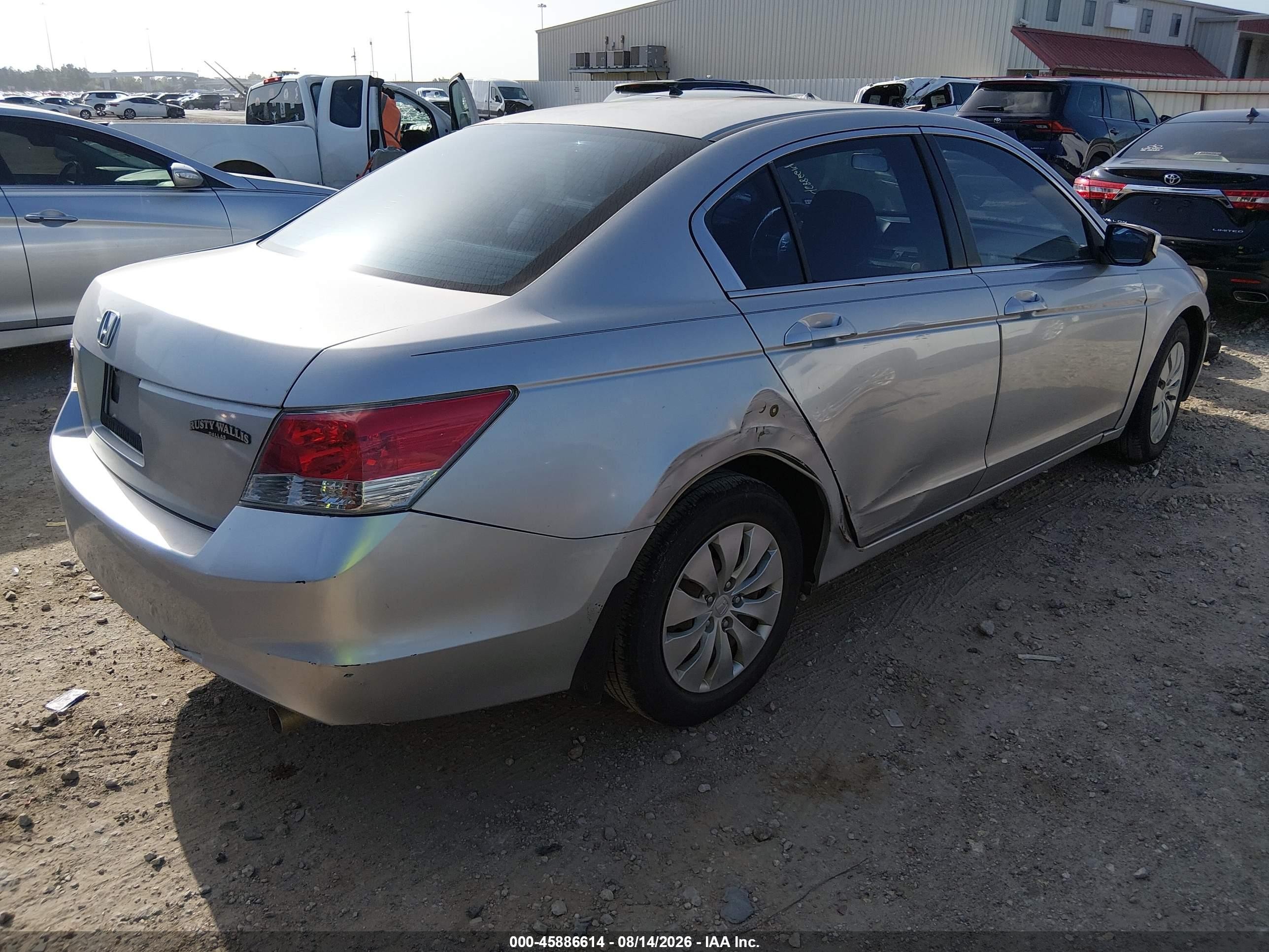 2008 Honda Accord 2.4 Lx Silver vin: JHMCP26308C041310