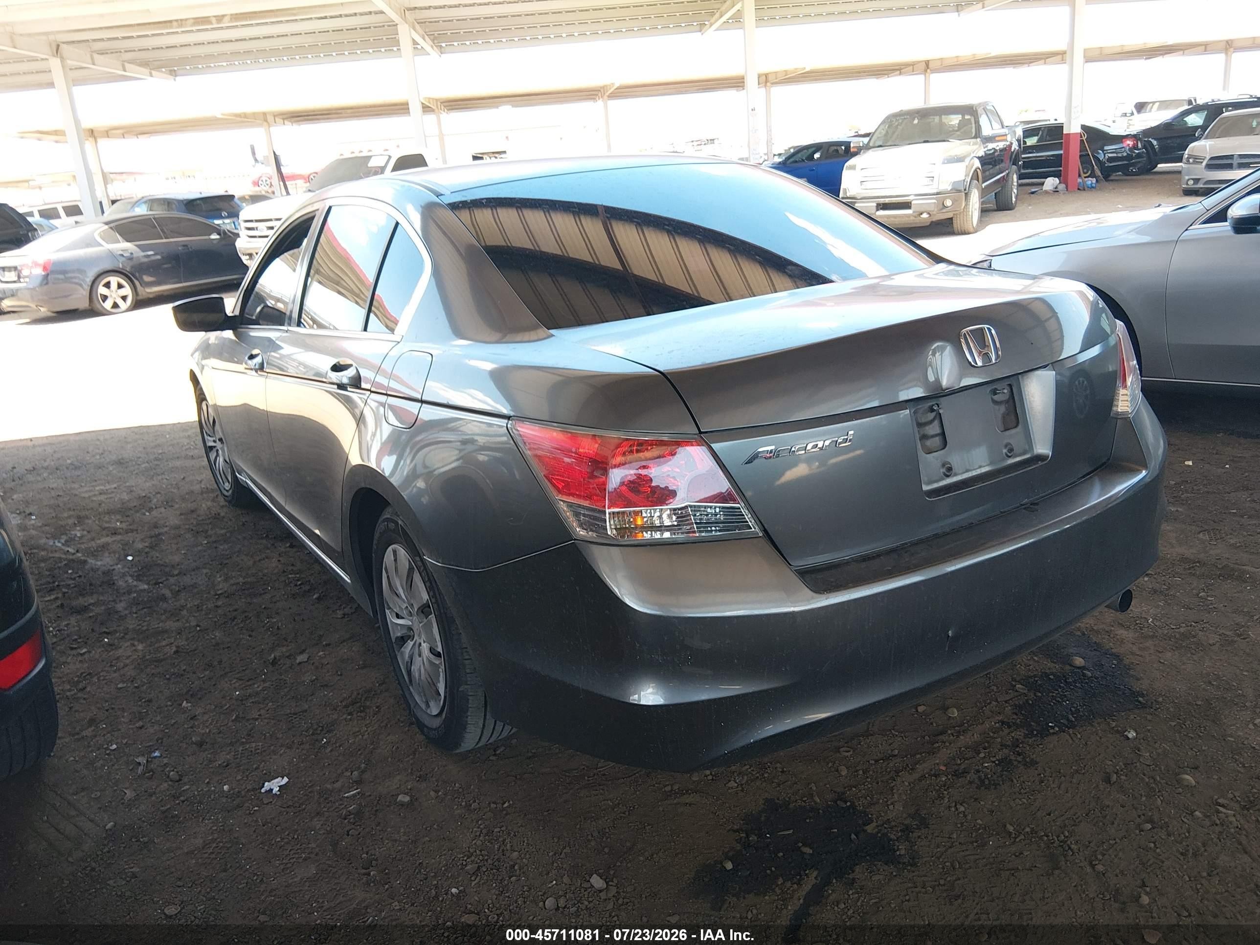 2008 Honda Accord 2.4 Lx Gray vin: JHMCP26308C071603