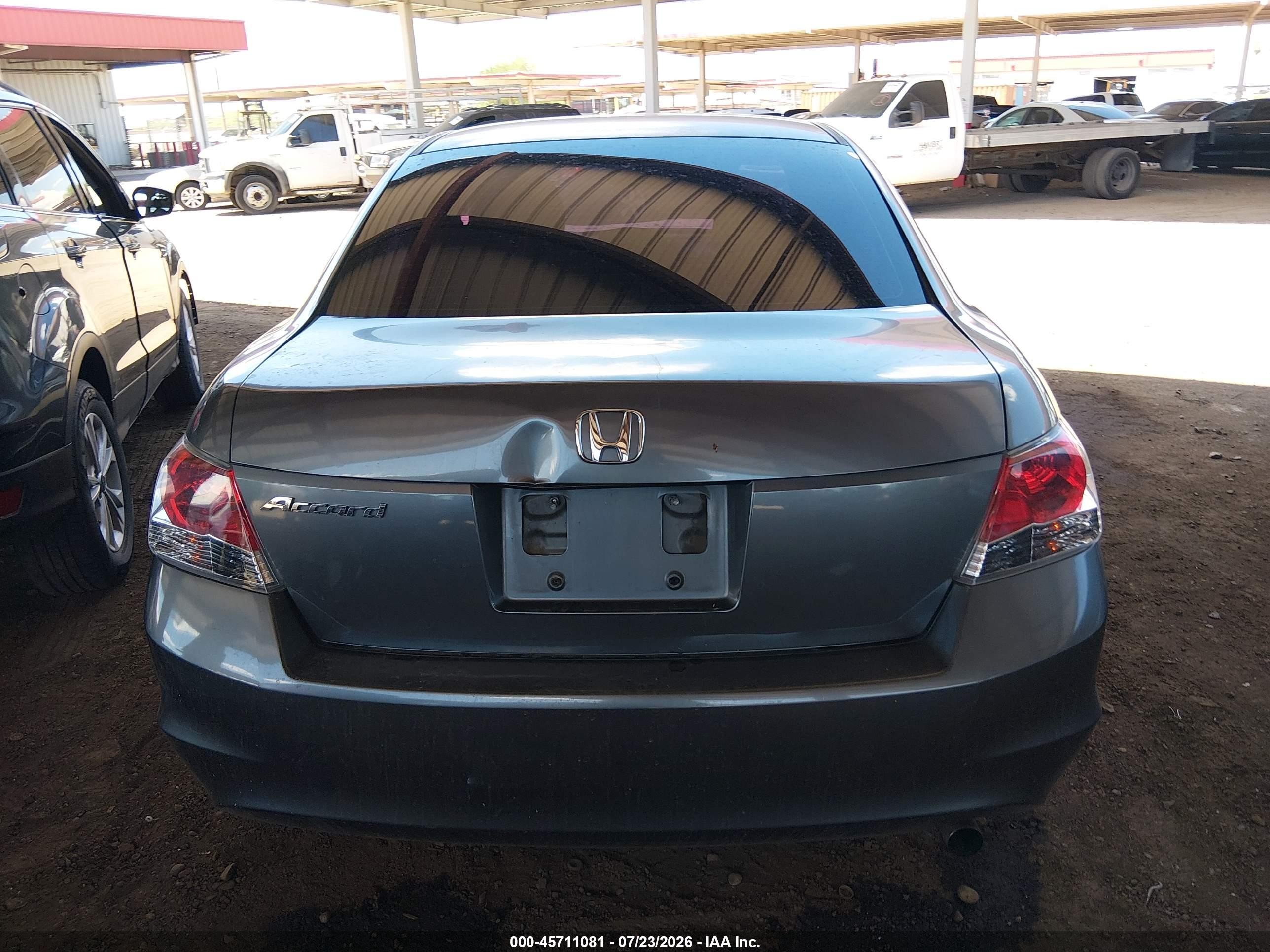 2008 Honda Accord 2.4 Lx Gray vin: JHMCP26308C071603