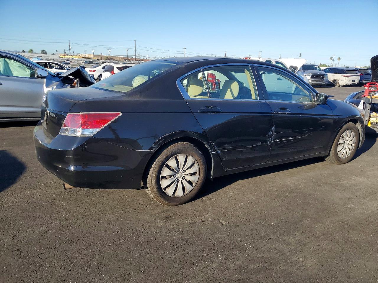 2008 Honda Accord Lx Black vin: JHMCP26318C061131