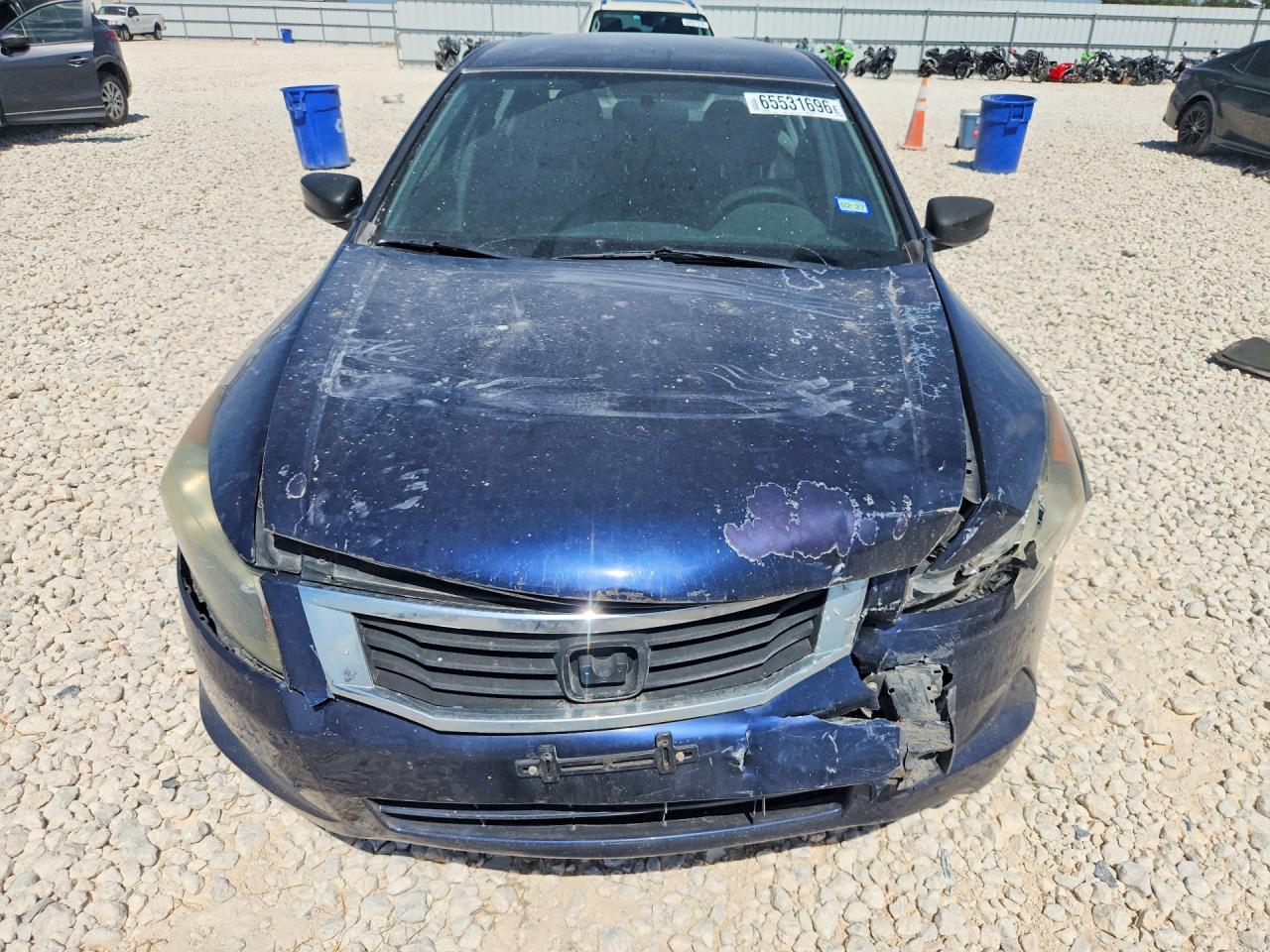 2008 Honda Accord Lx Blue vin: JHMCP26318C061534