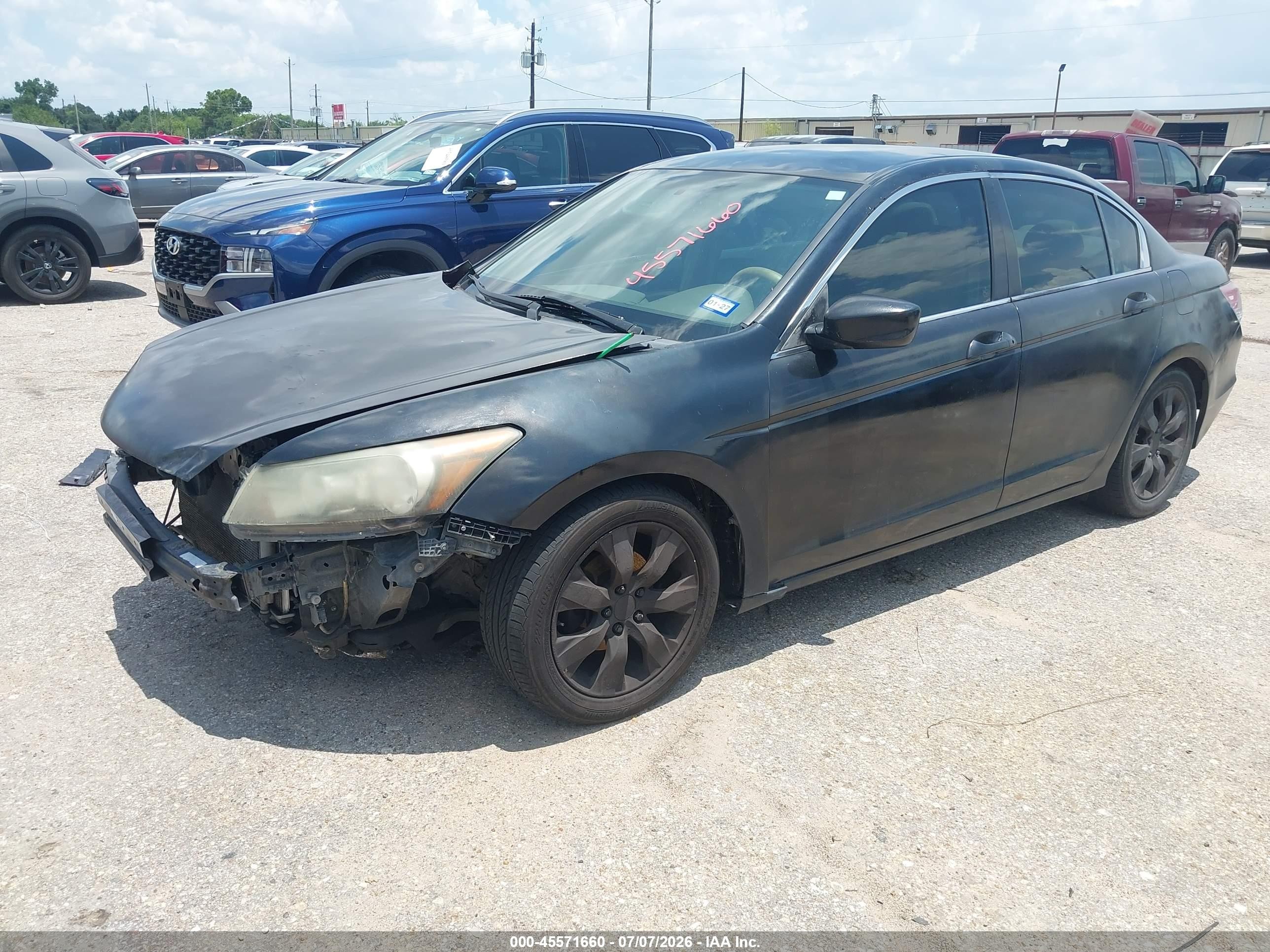 2009 Honda Accord 2.4 Lx Black vin: JHMCP26319C008723