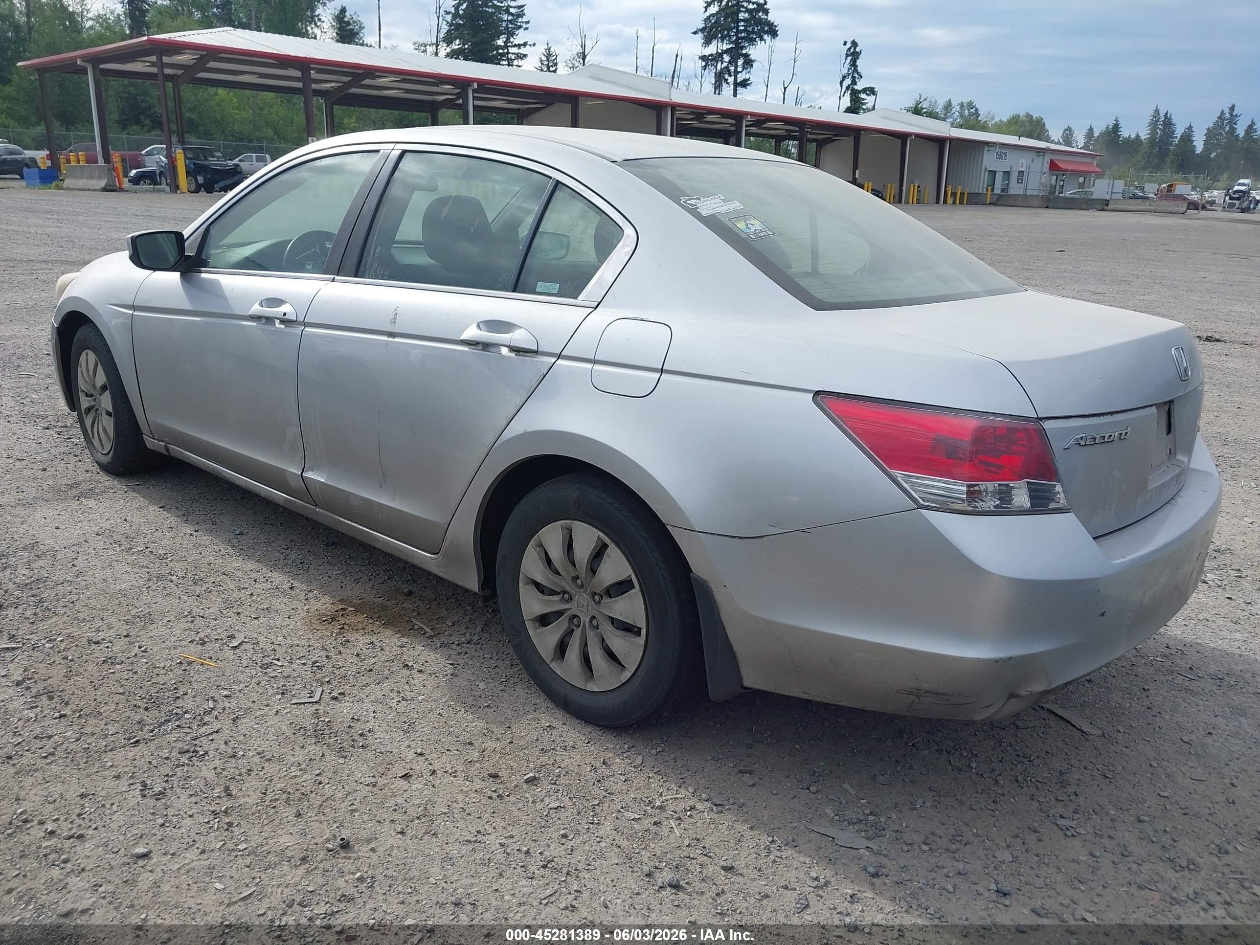 2008 Honda Accord 2.4 Lx Silver vin: JHMCP26328C033189