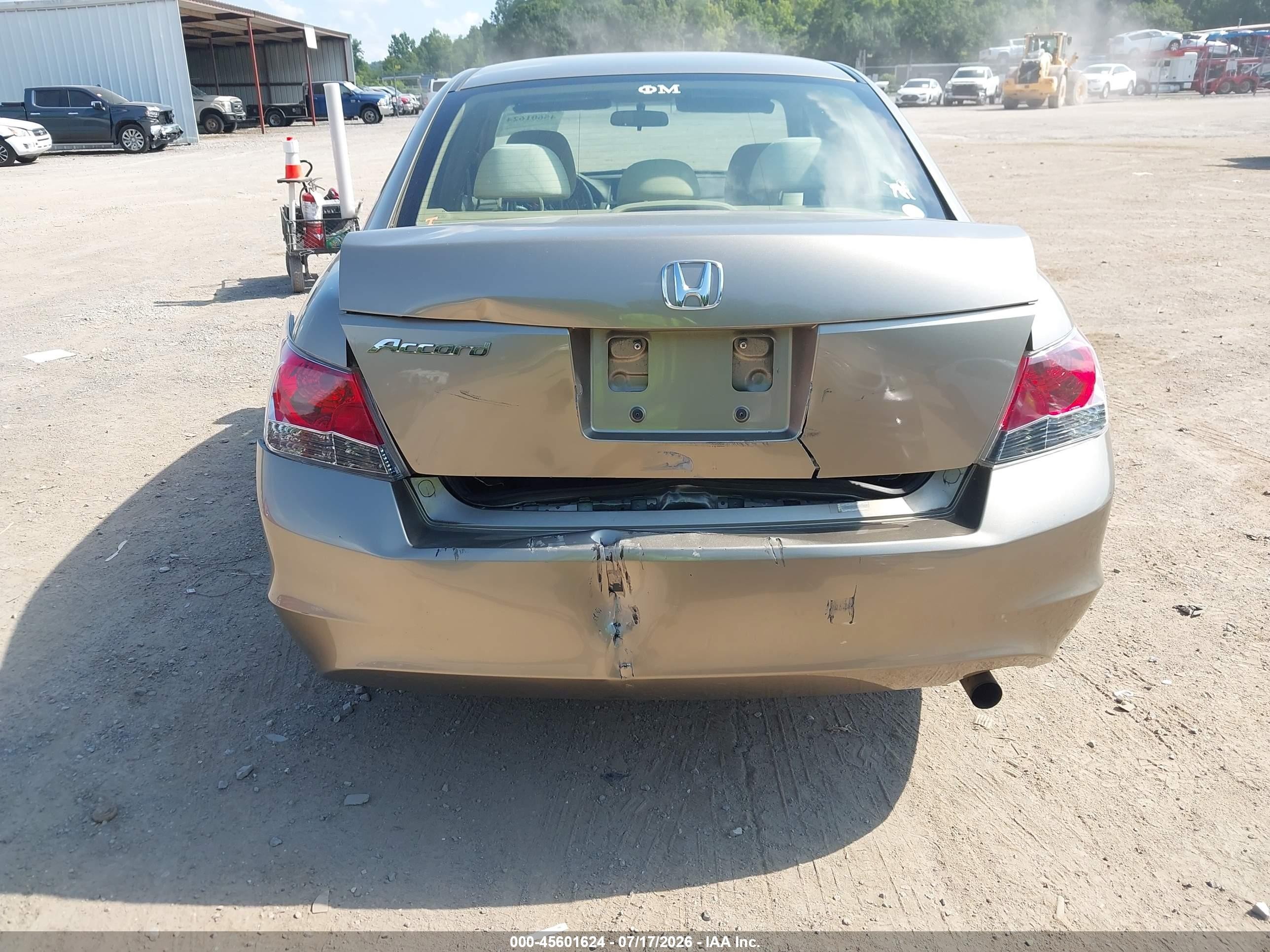 2008 Honda Accord 2.4 Lx Tan vin: JHMCP26328C063437