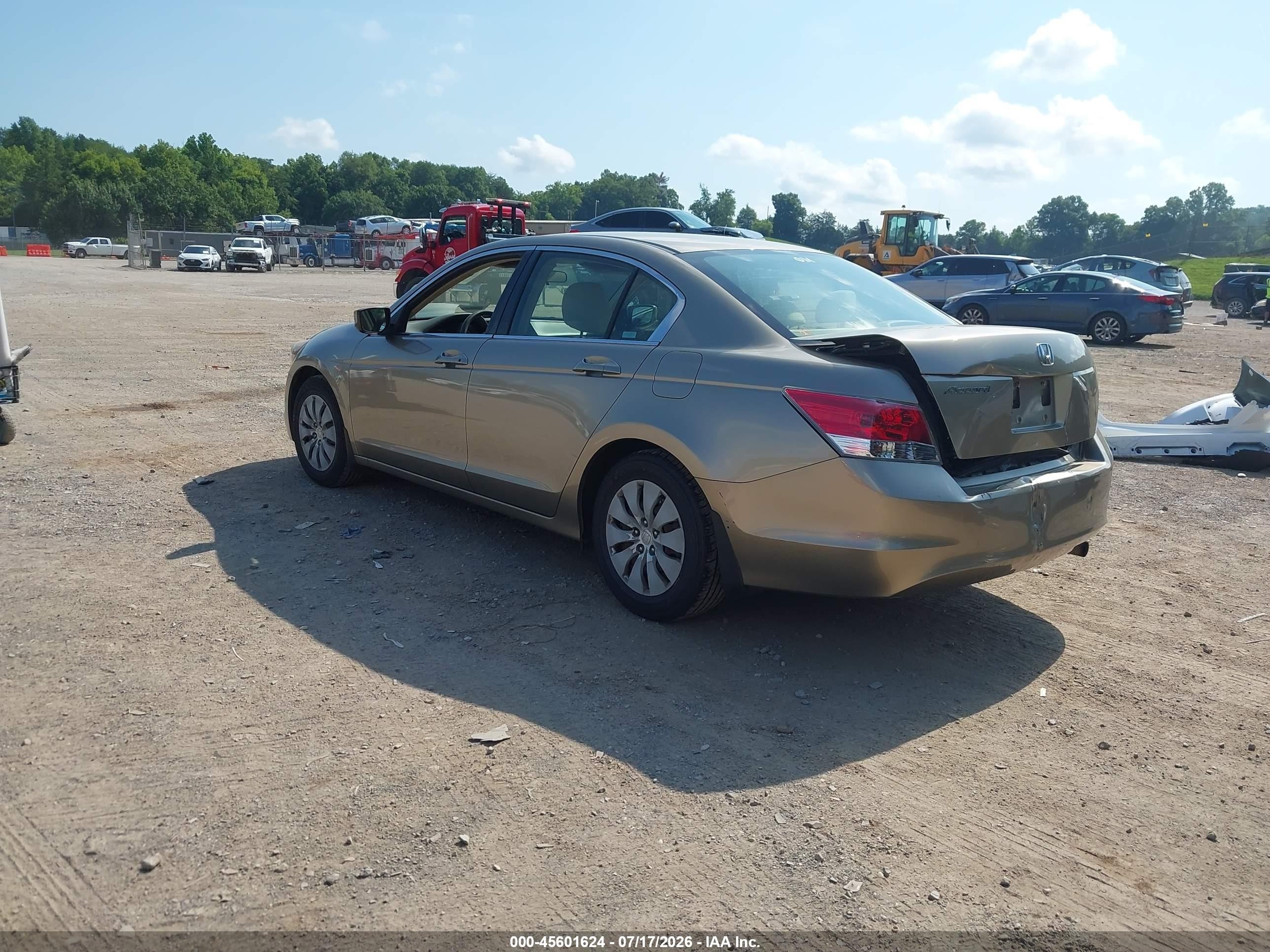 2008 Honda Accord 2.4 Lx Tan vin: JHMCP26328C063437