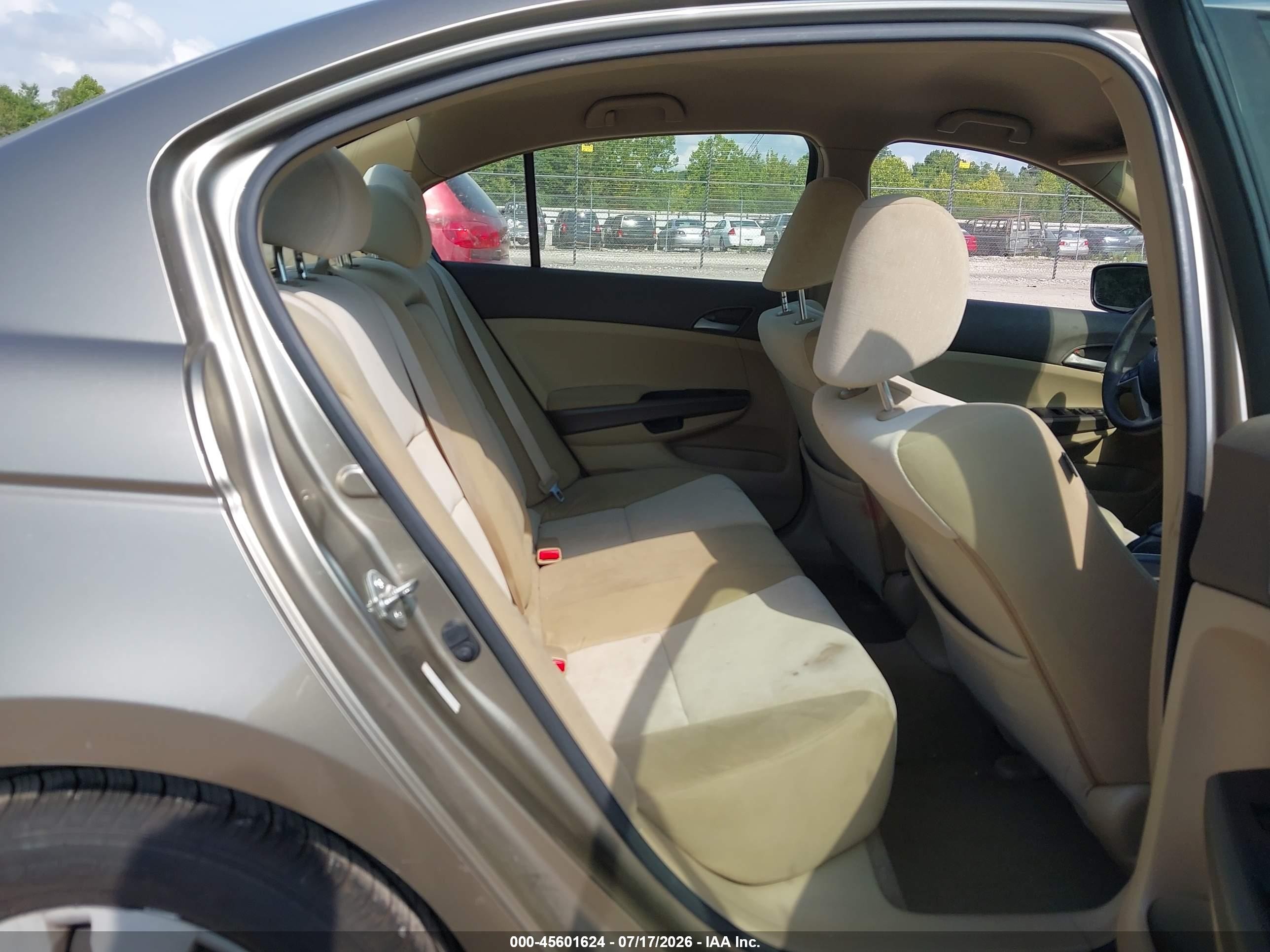 2008 Honda Accord 2.4 Lx Tan vin: JHMCP26328C063437