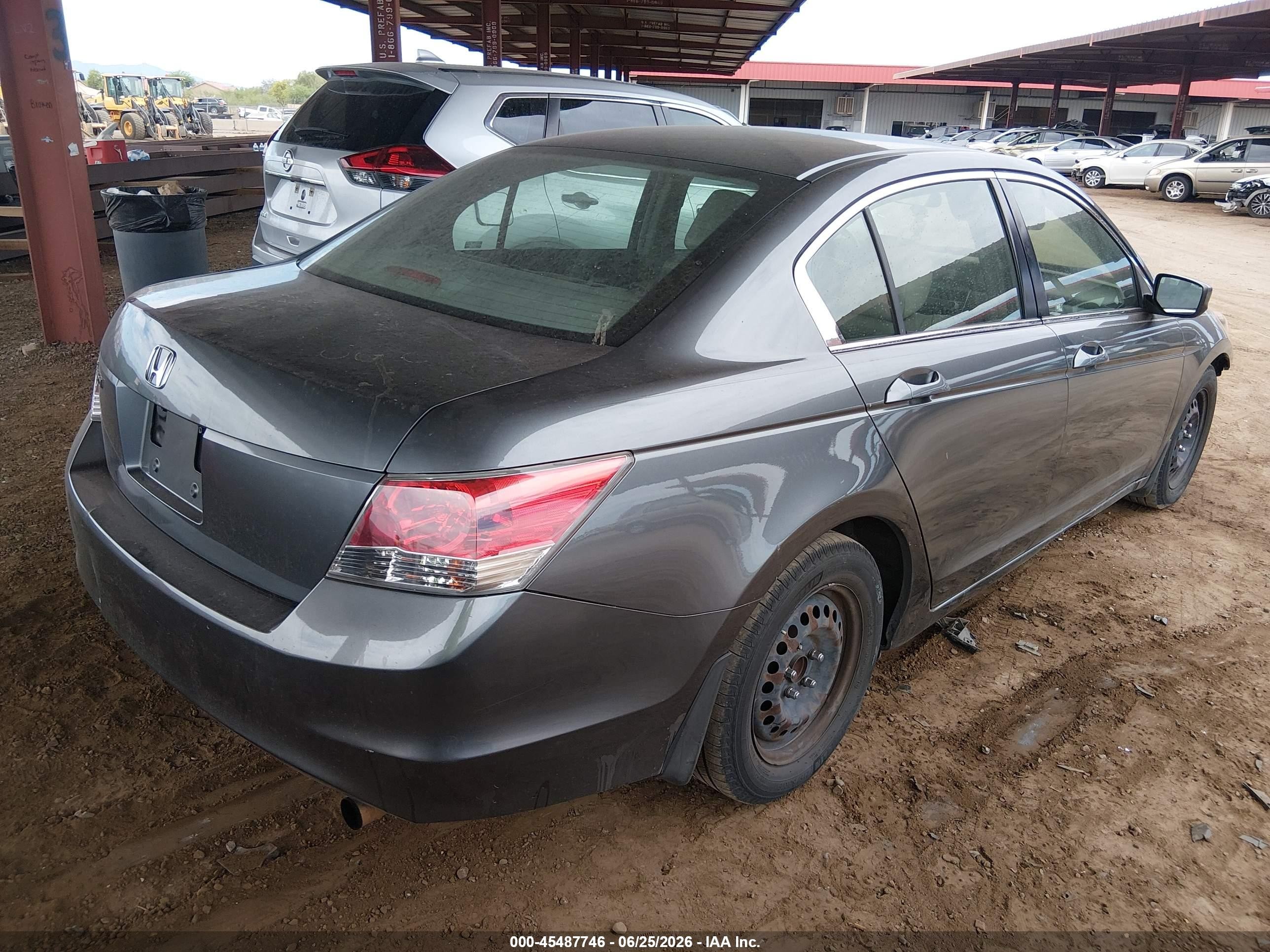 2008 Honda Accord 2.4 Lx Gray vin: JHMCP26328C079184