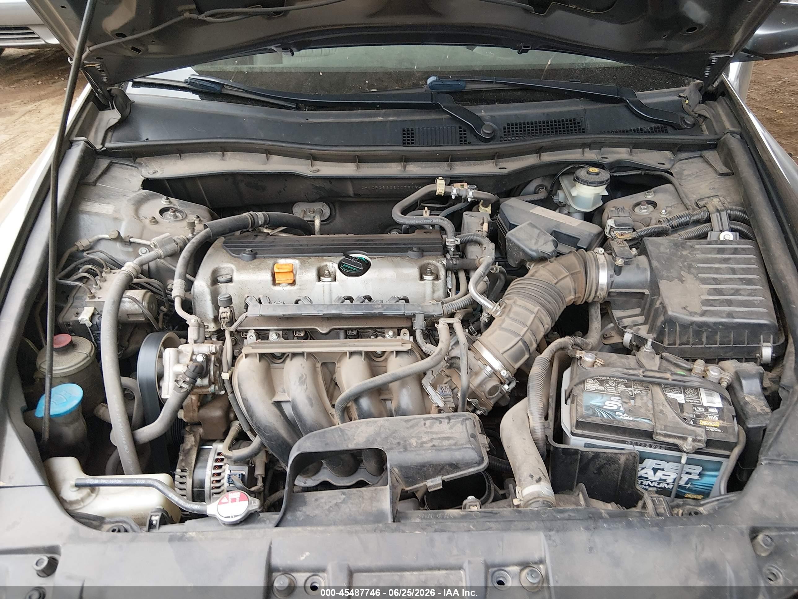 2008 Honda Accord 2.4 Lx Gray vin: JHMCP26328C079184