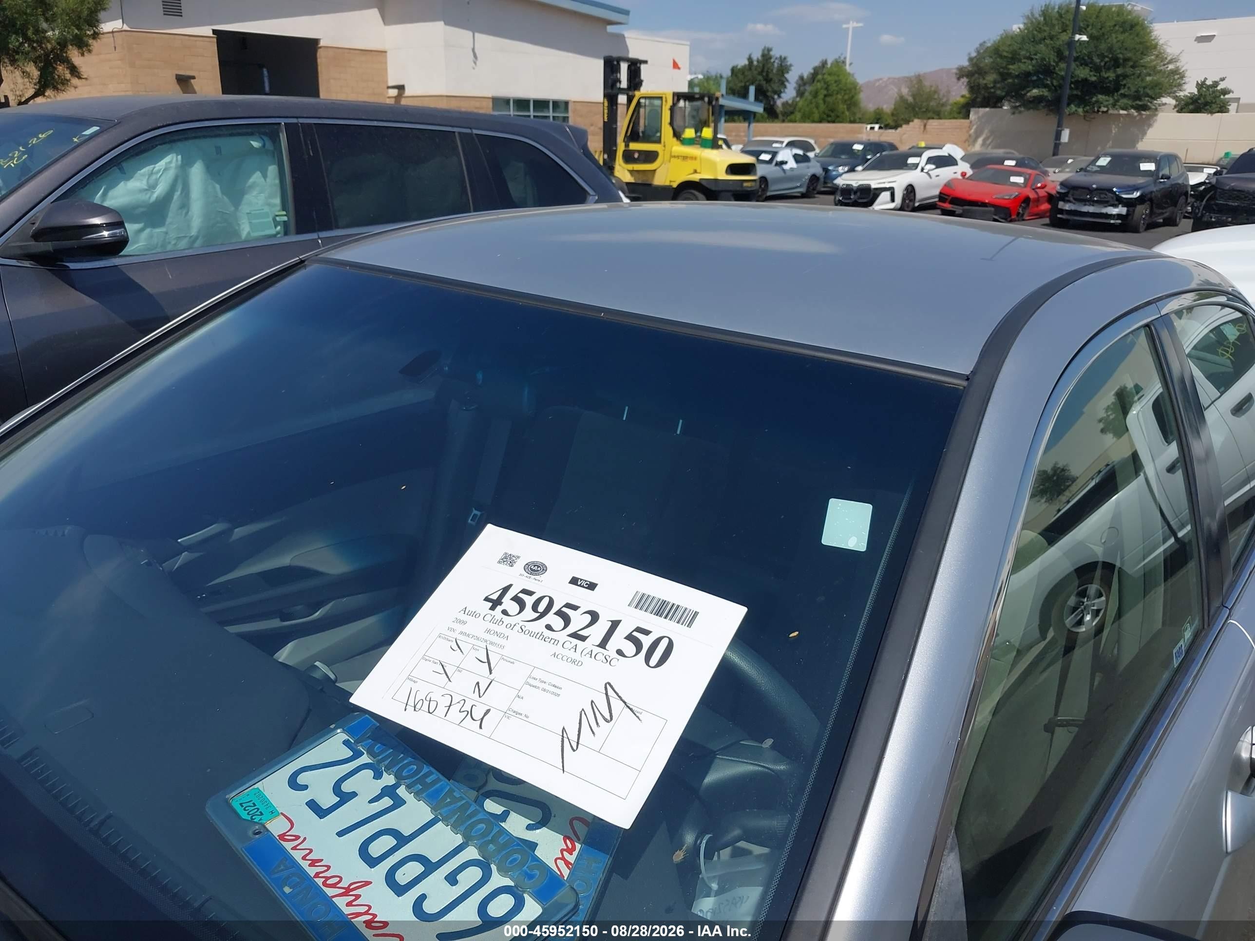 2009 Honda Accord 2.4 Lx Silver vin: JHMCP26329C005555
