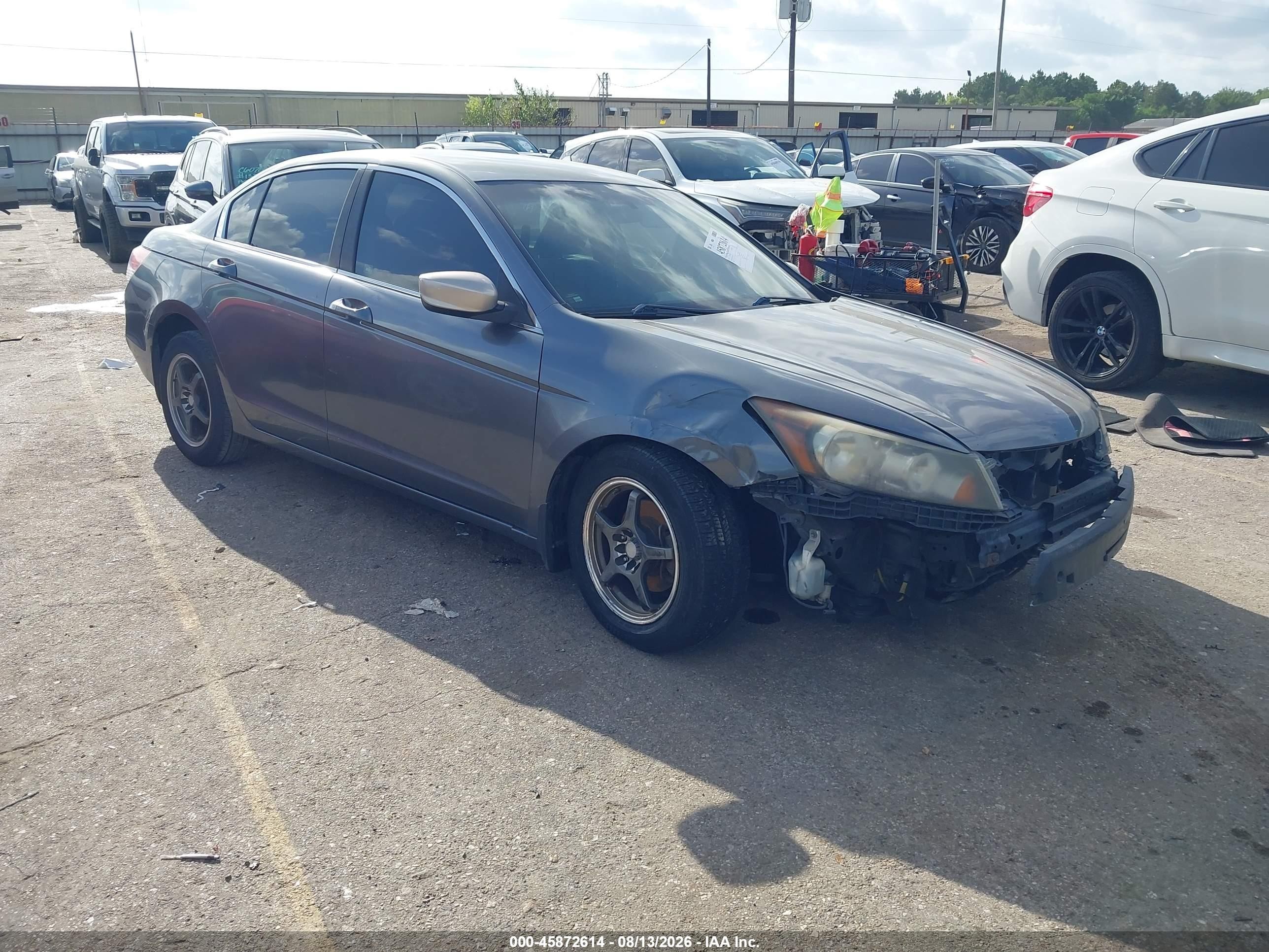 2008 Honda Accord 2.4 Lx Gray vin: JHMCP26338C052365