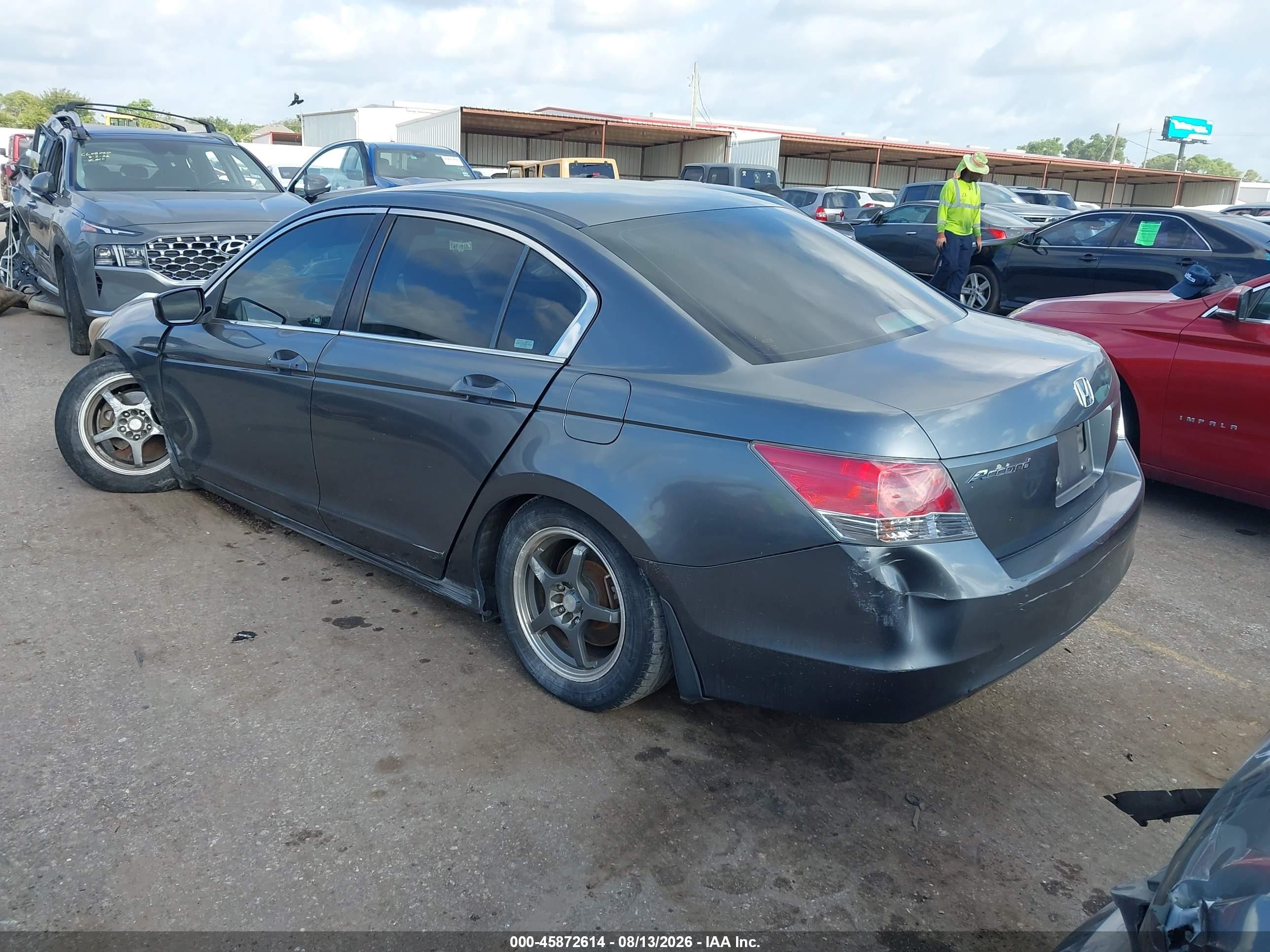 2008 Honda Accord 2.4 Lx Gray vin: JHMCP26338C052365