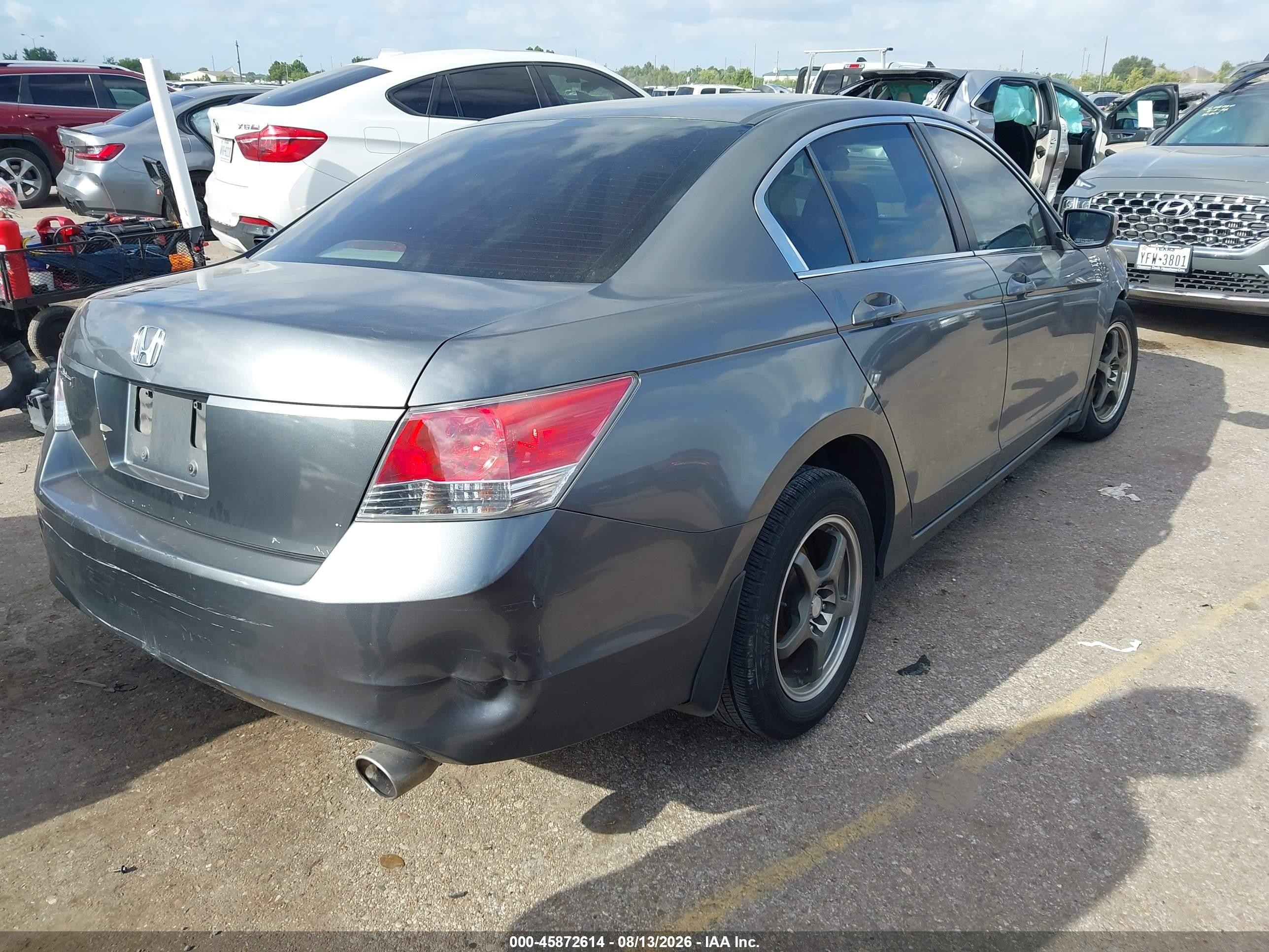 2008 Honda Accord 2.4 Lx Gray vin: JHMCP26338C052365