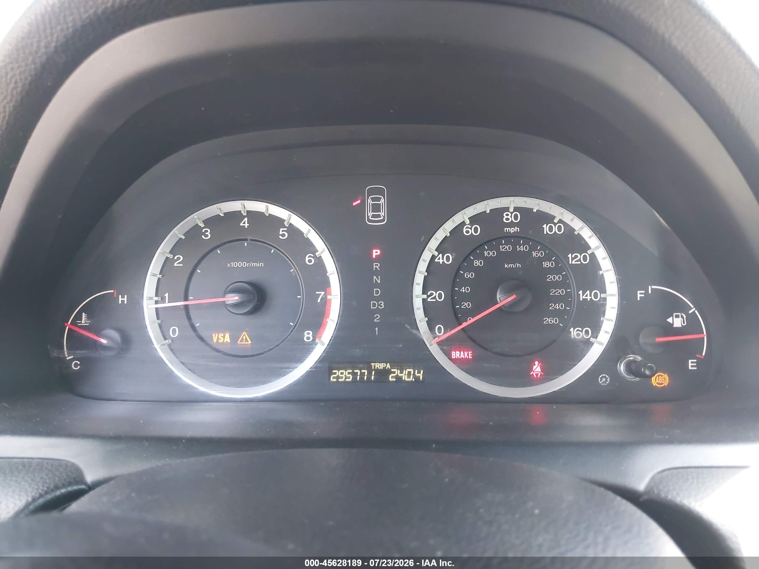 2009 Honda Accord 2.4 Lx Silver vin: JHMCP26339C005497