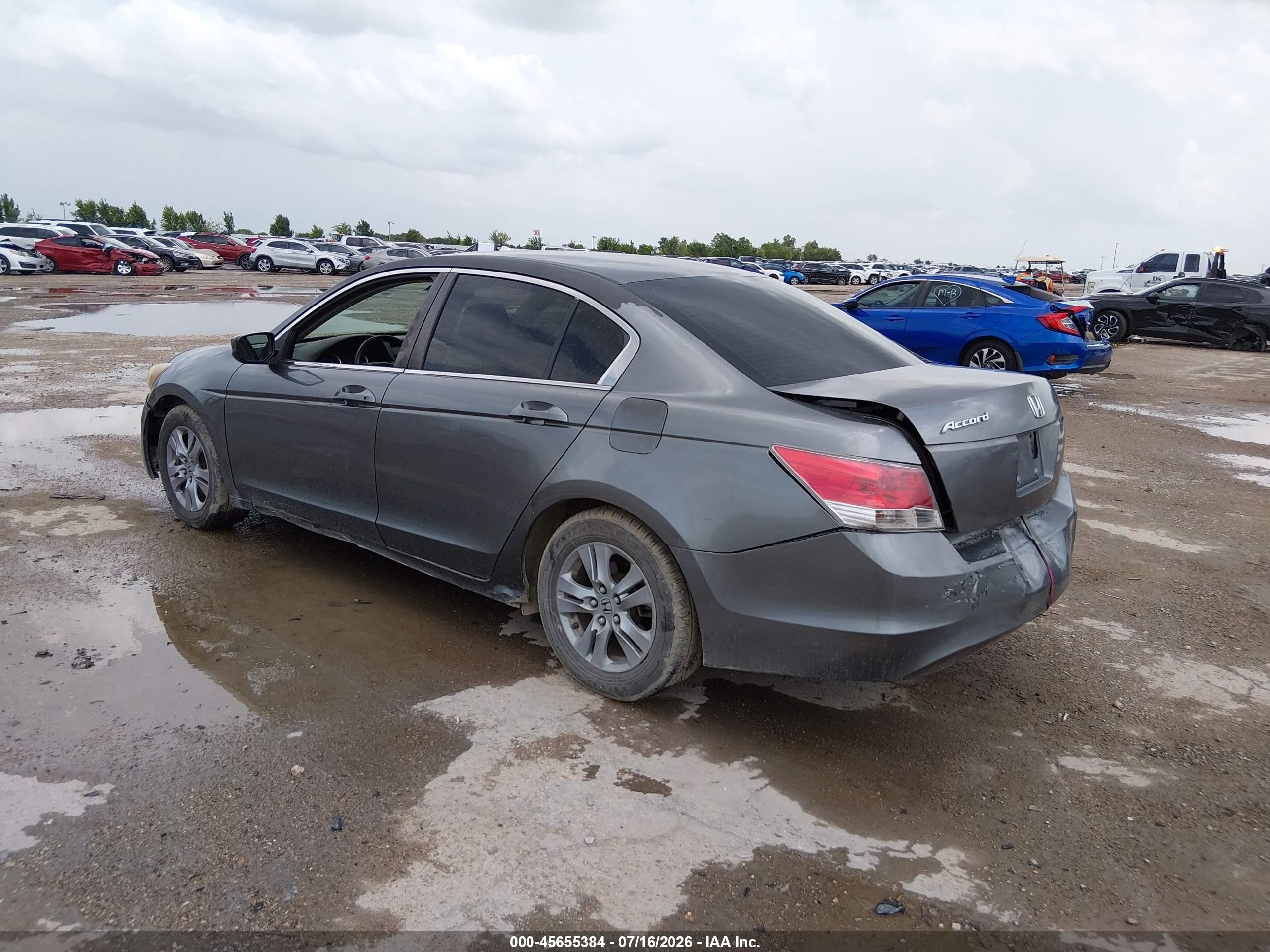 2009 Honda Accord 2.4 Lx Gray vin: JHMCP26339C006424