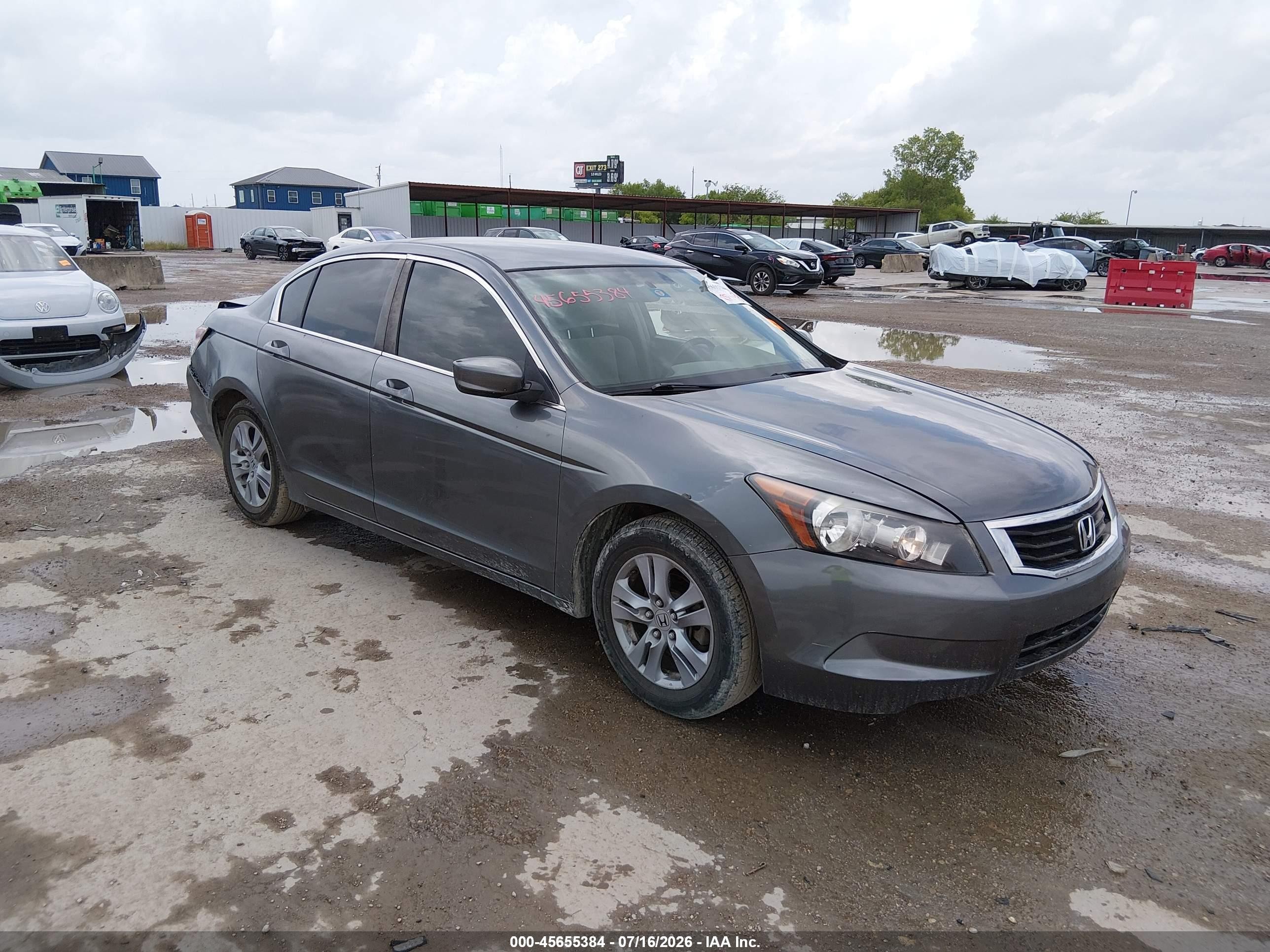 2009 Honda Accord 2.4 Lx Gray vin: JHMCP26339C006424