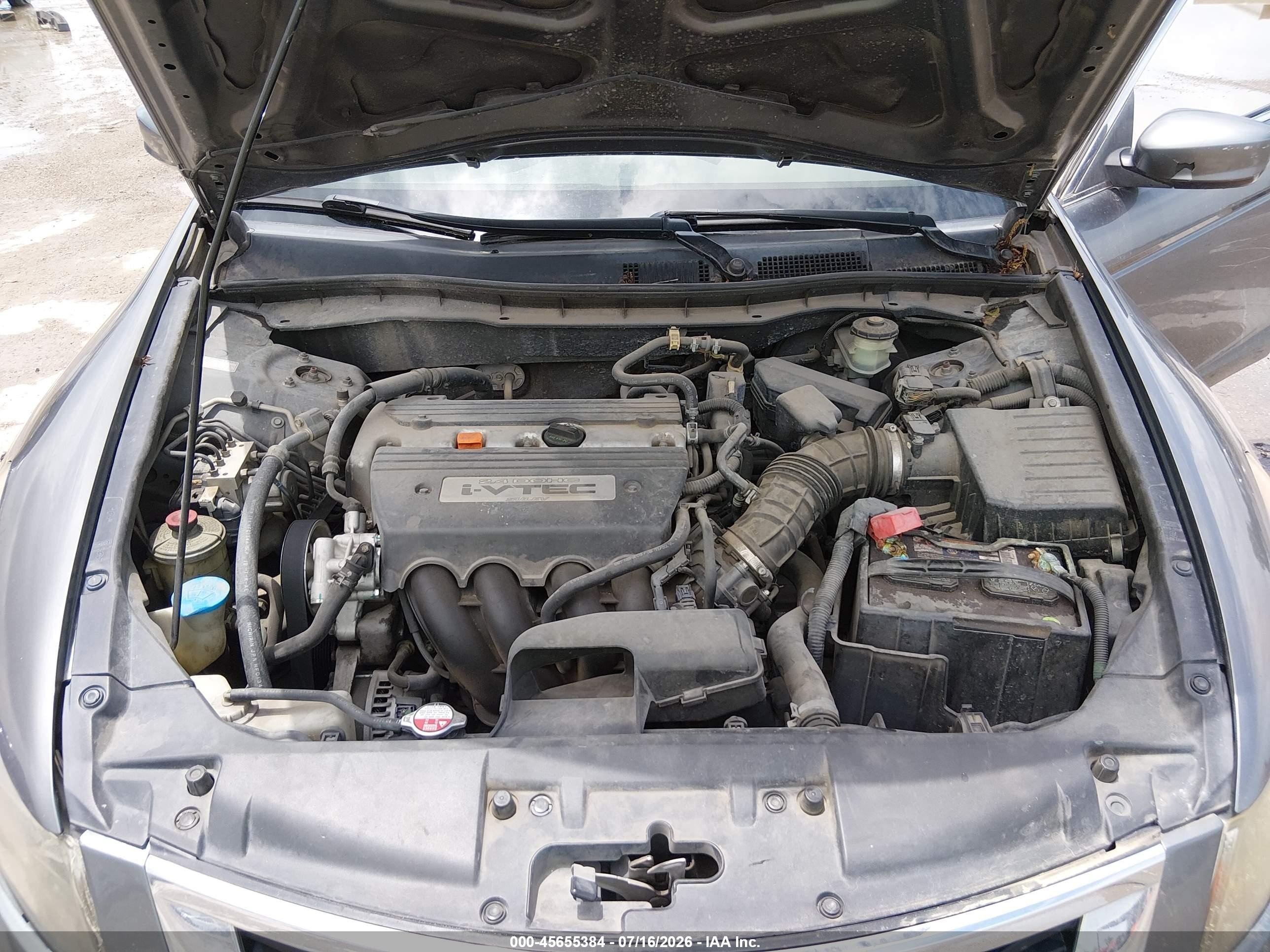 2009 Honda Accord 2.4 Lx Gray vin: JHMCP26339C006424