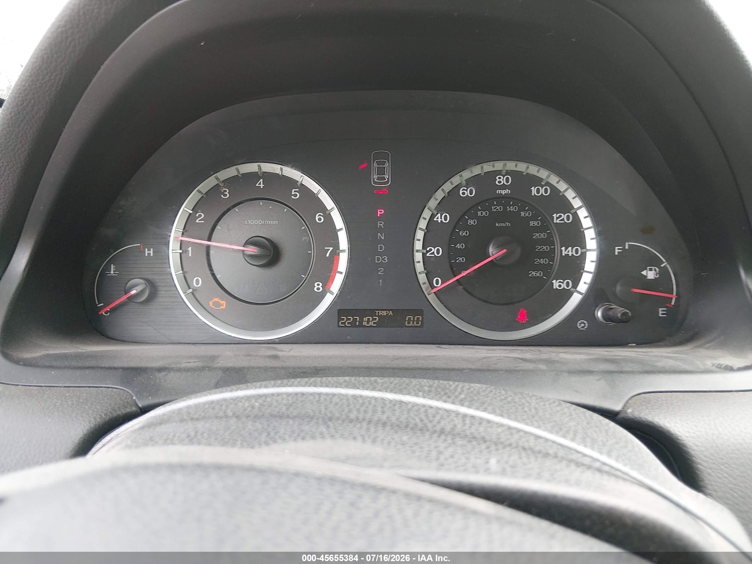 2009 Honda Accord 2.4 Lx Gray vin: JHMCP26339C006424
