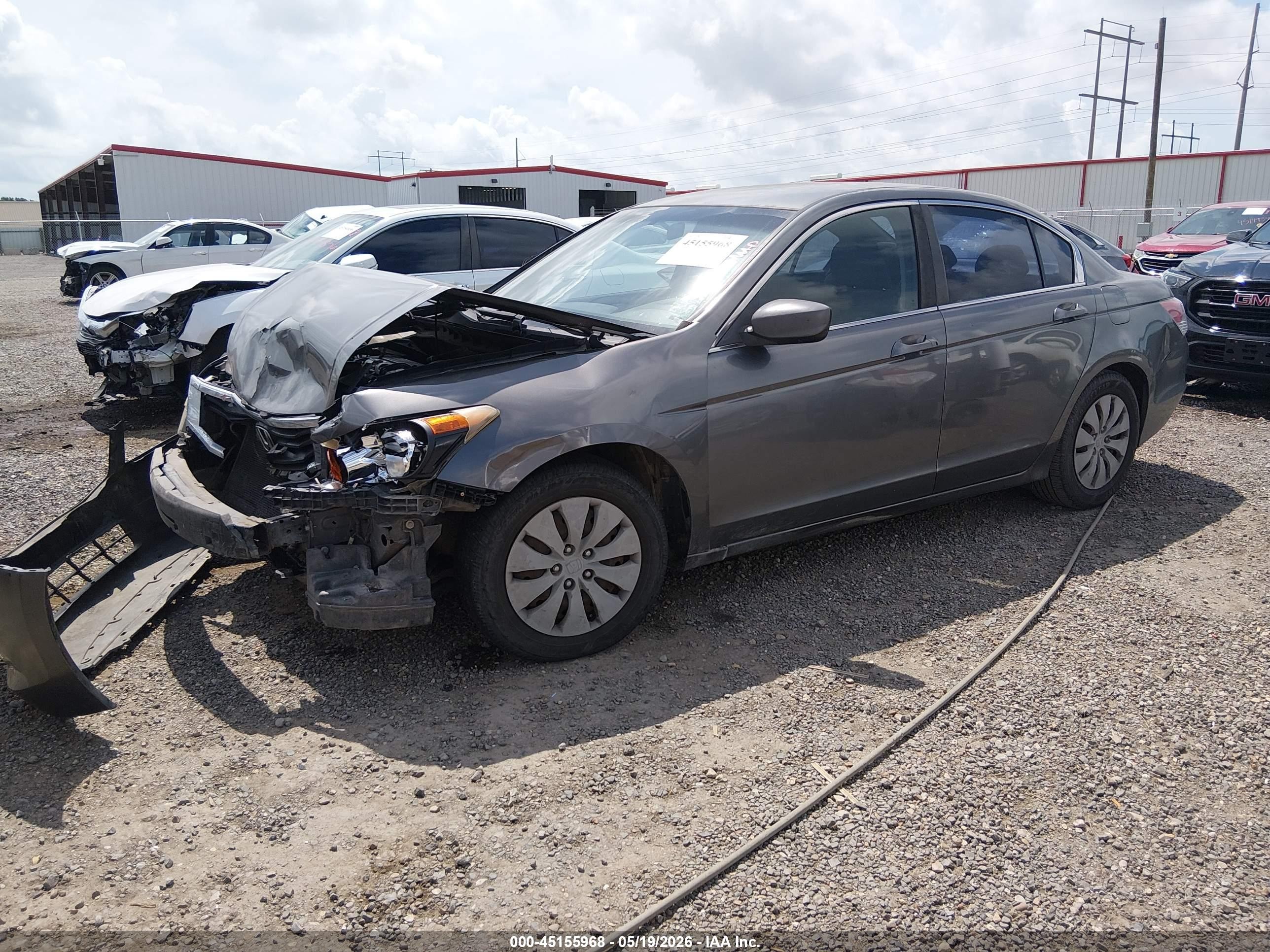 2009 Honda Accord 2.4 Lx Gray vin: JHMCP26339C016001