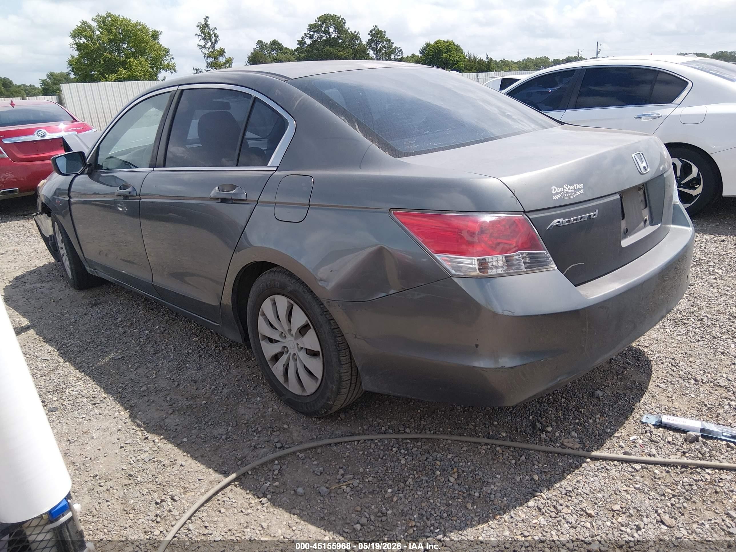 2009 Honda Accord 2.4 Lx Gray vin: JHMCP26339C016001