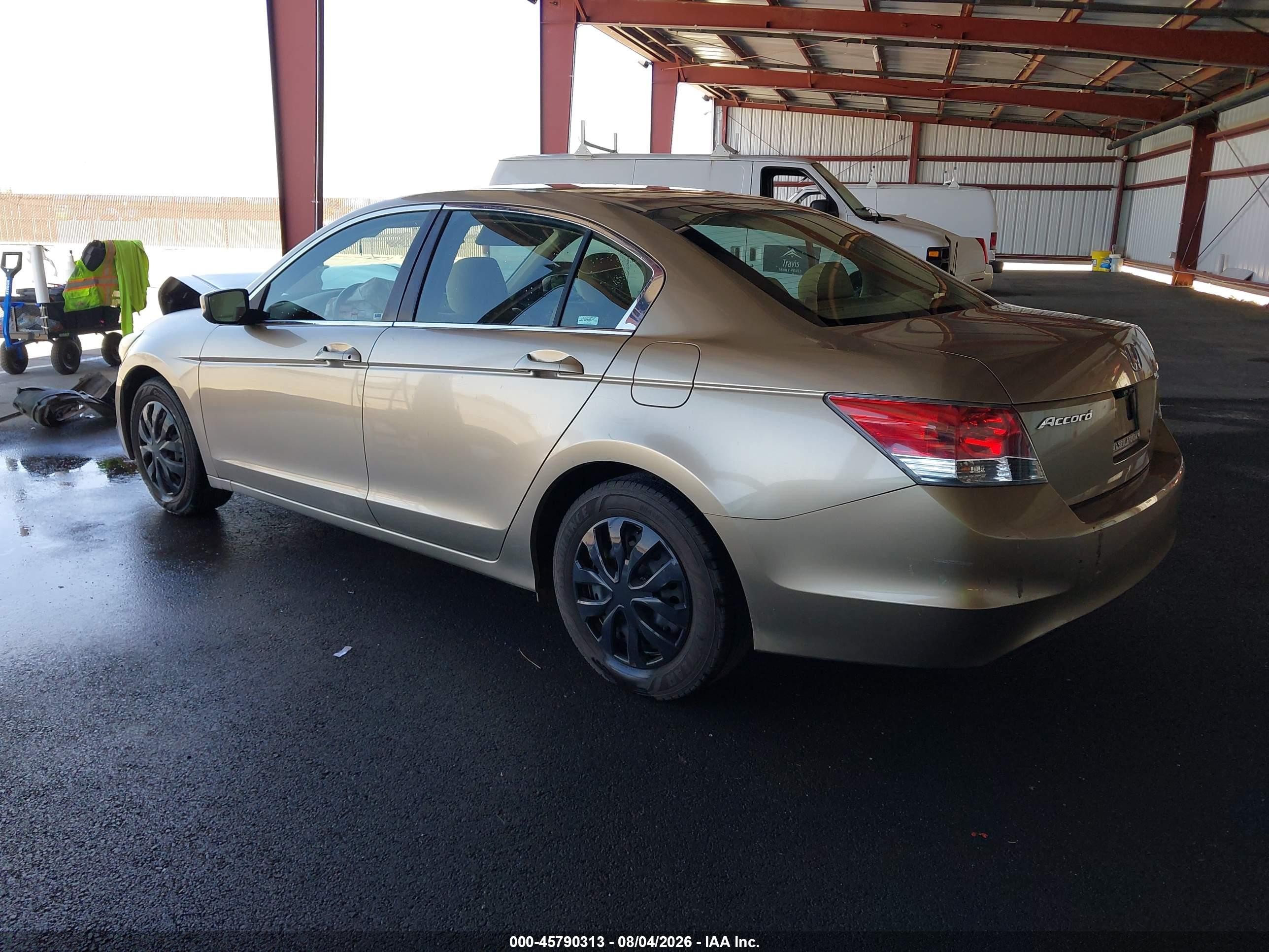 2008 Honda Accord 2.4 Lx Beige vin: JHMCP26348C072561
