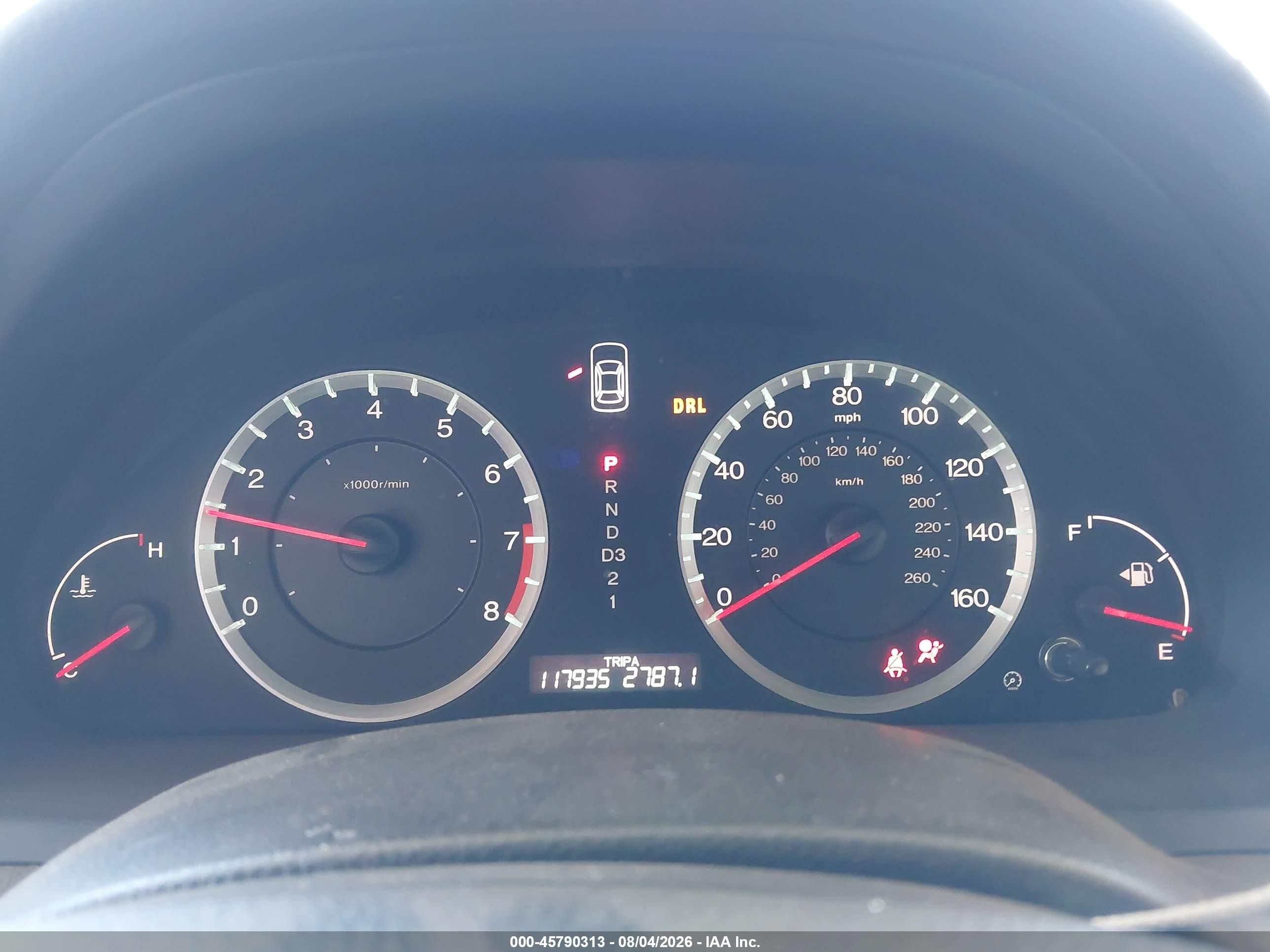 2008 Honda Accord 2.4 Lx Beige vin: JHMCP26348C072561
