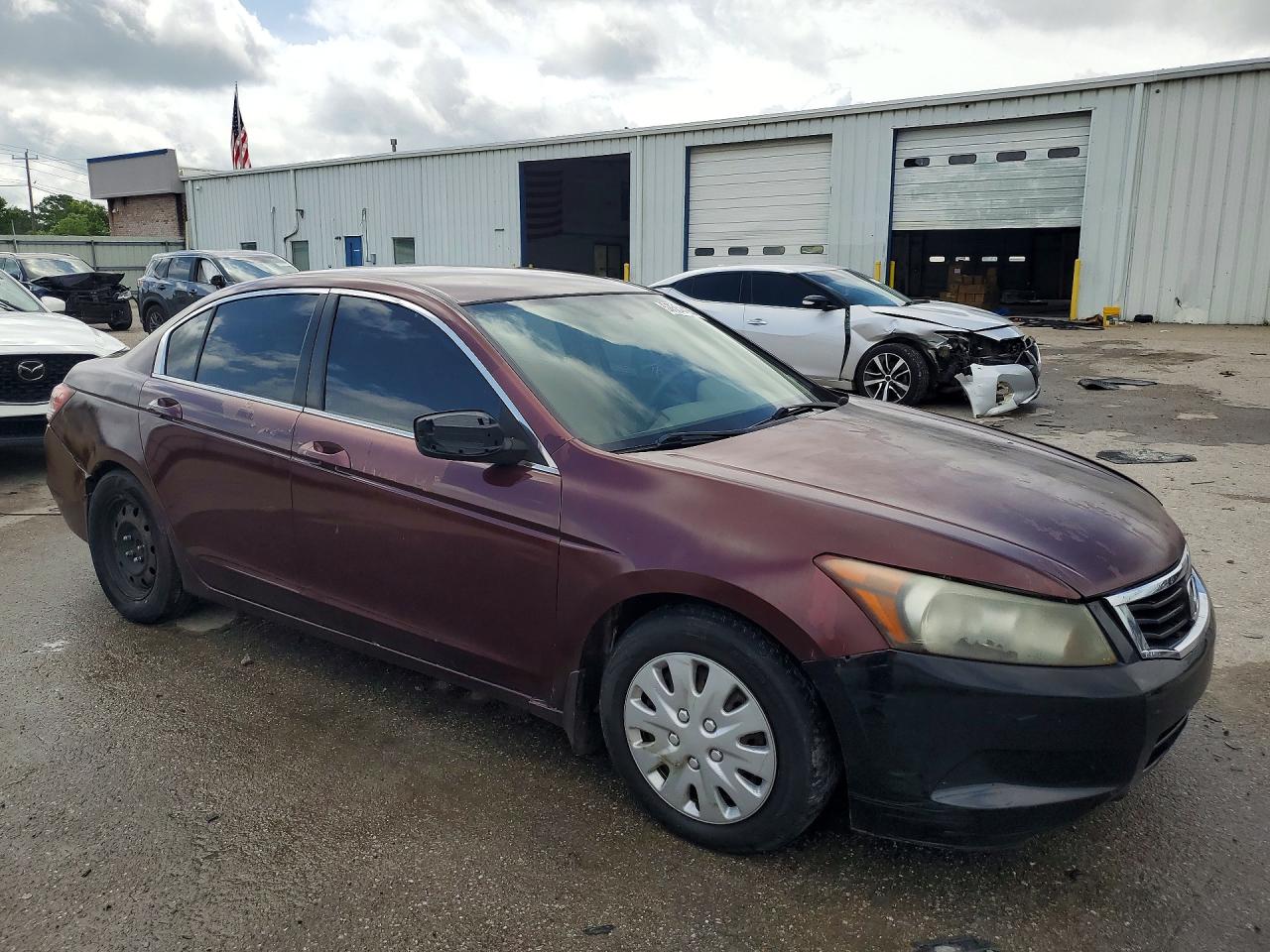 2008 Honda Accord Lx Бордовый vin: JHMCP26348C076593