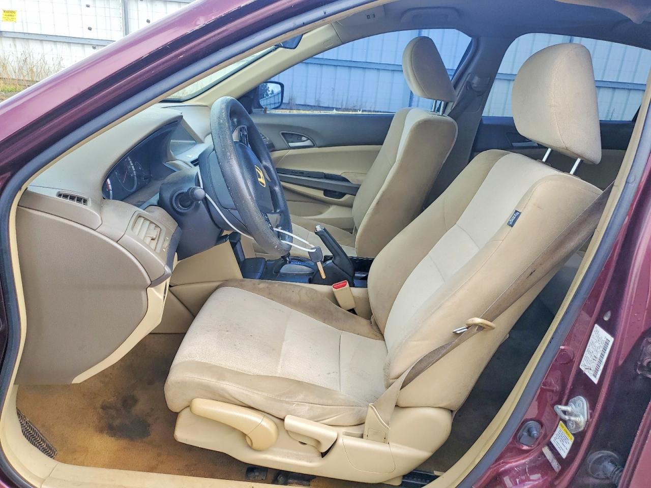 2008 Honda Accord Lx Бордовый vin: JHMCP26348C076593