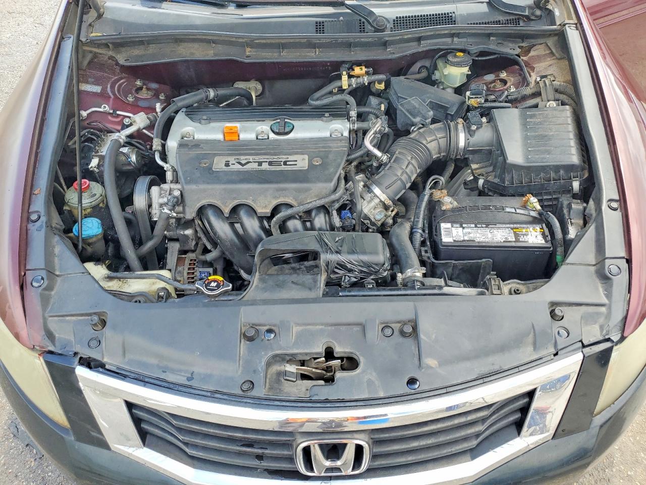 2008 Honda Accord Lx Бордовый vin: JHMCP26348C076593