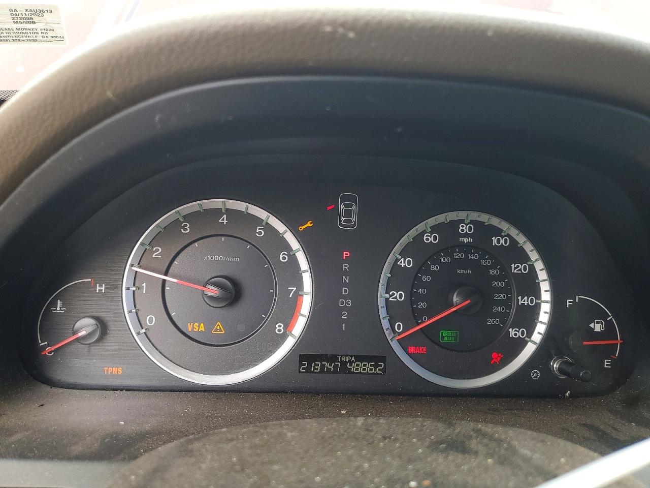 2008 Honda Accord Lx Бордовый vin: JHMCP26348C076593