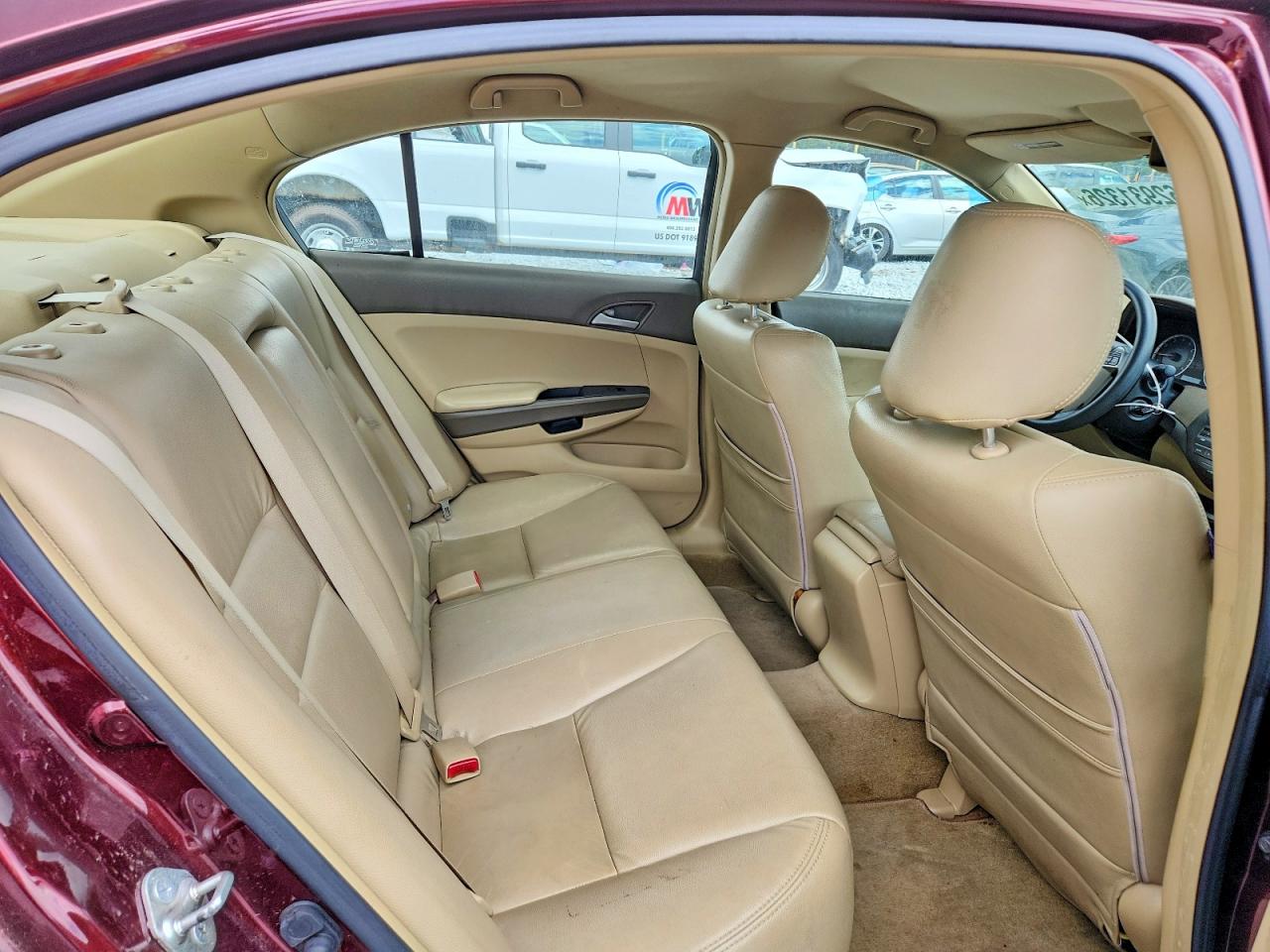 2009 Honda Accord Lx Burgundy vin: JHMCP26349C017612