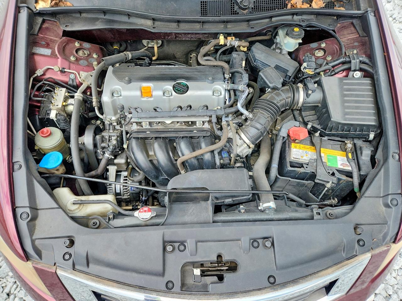 2009 Honda Accord Lx Burgundy vin: JHMCP26349C017612
