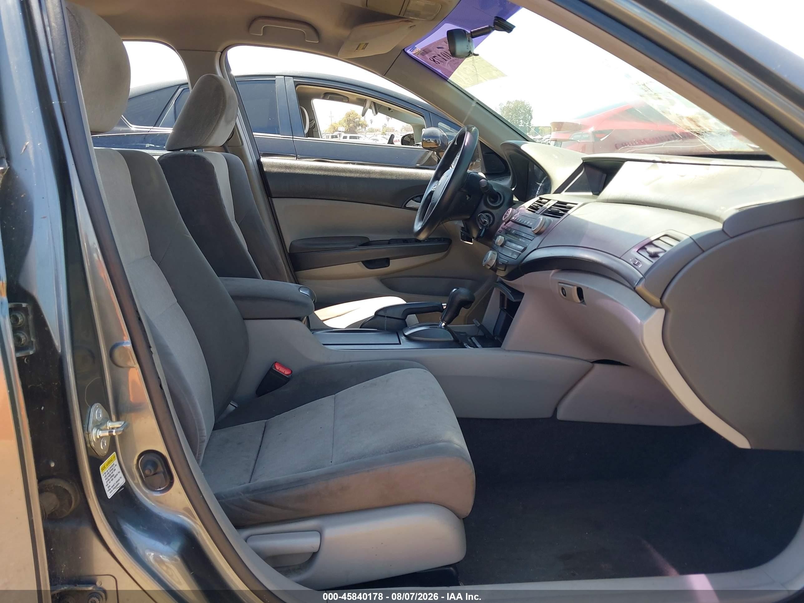 2008 Honda Accord 2.4 Lx Gray vin: JHMCP26358C014328