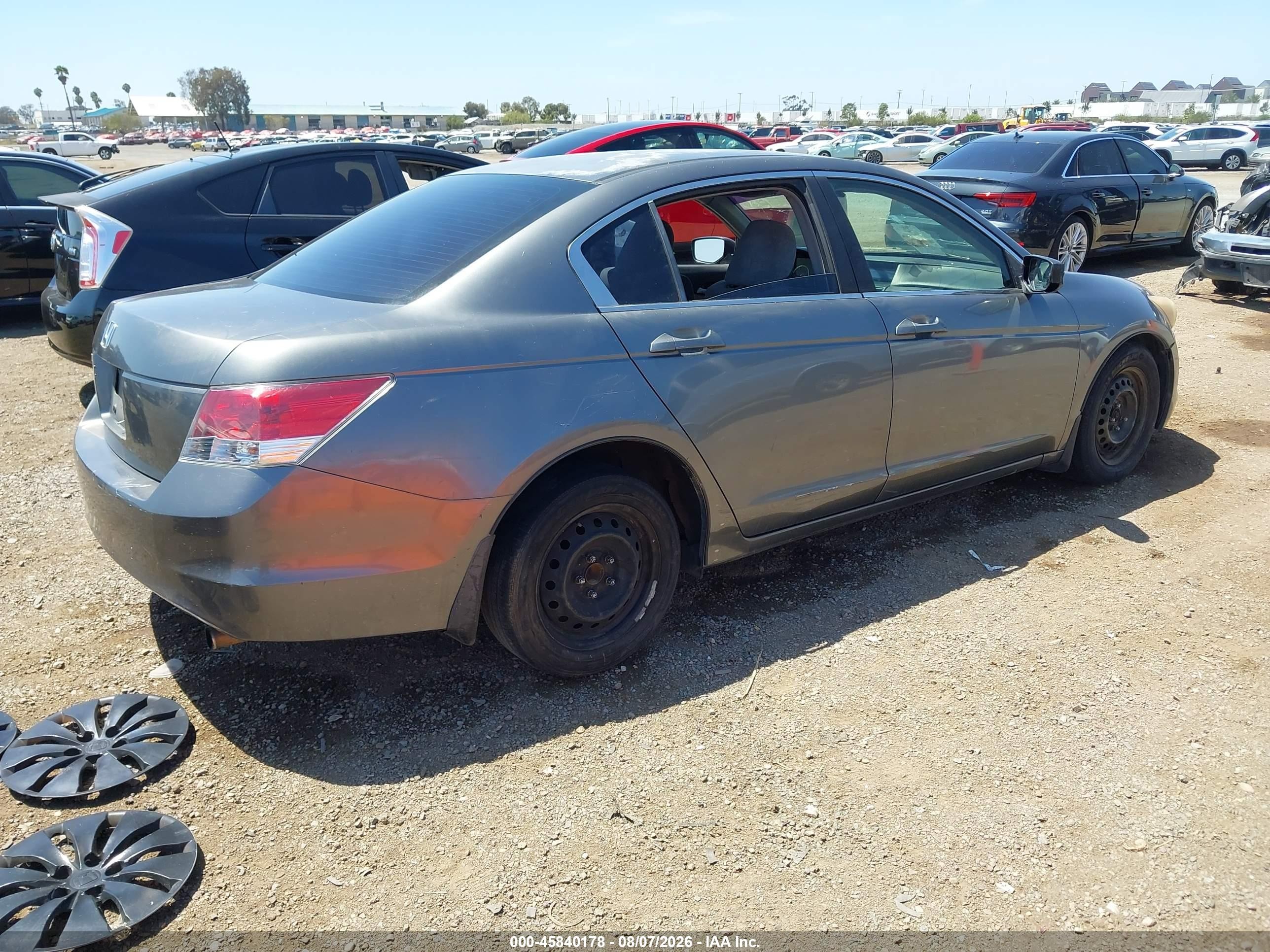 2008 Honda Accord 2.4 Lx Gray vin: JHMCP26358C014328
