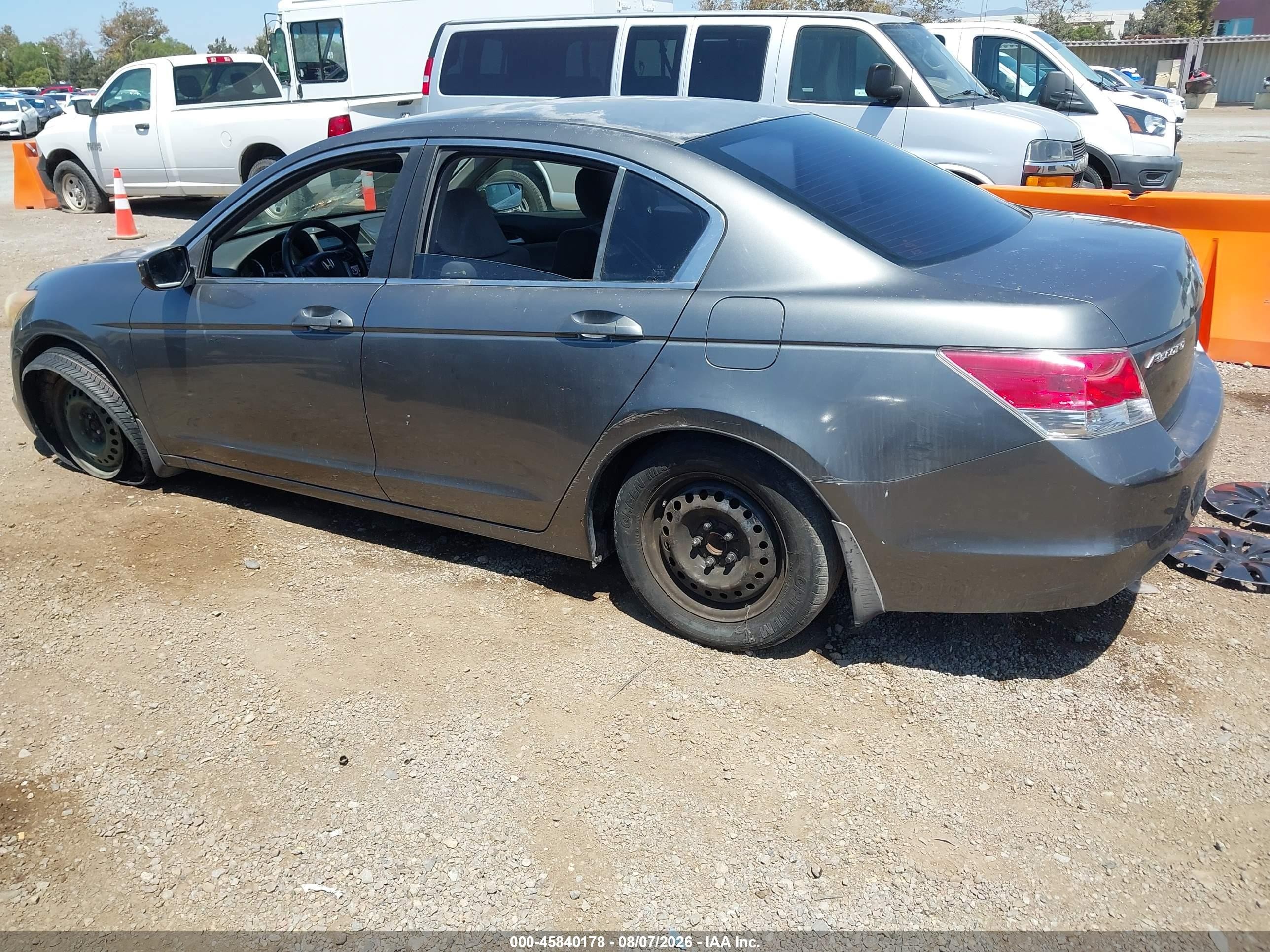 2008 Honda Accord 2.4 Lx Gray vin: JHMCP26358C014328