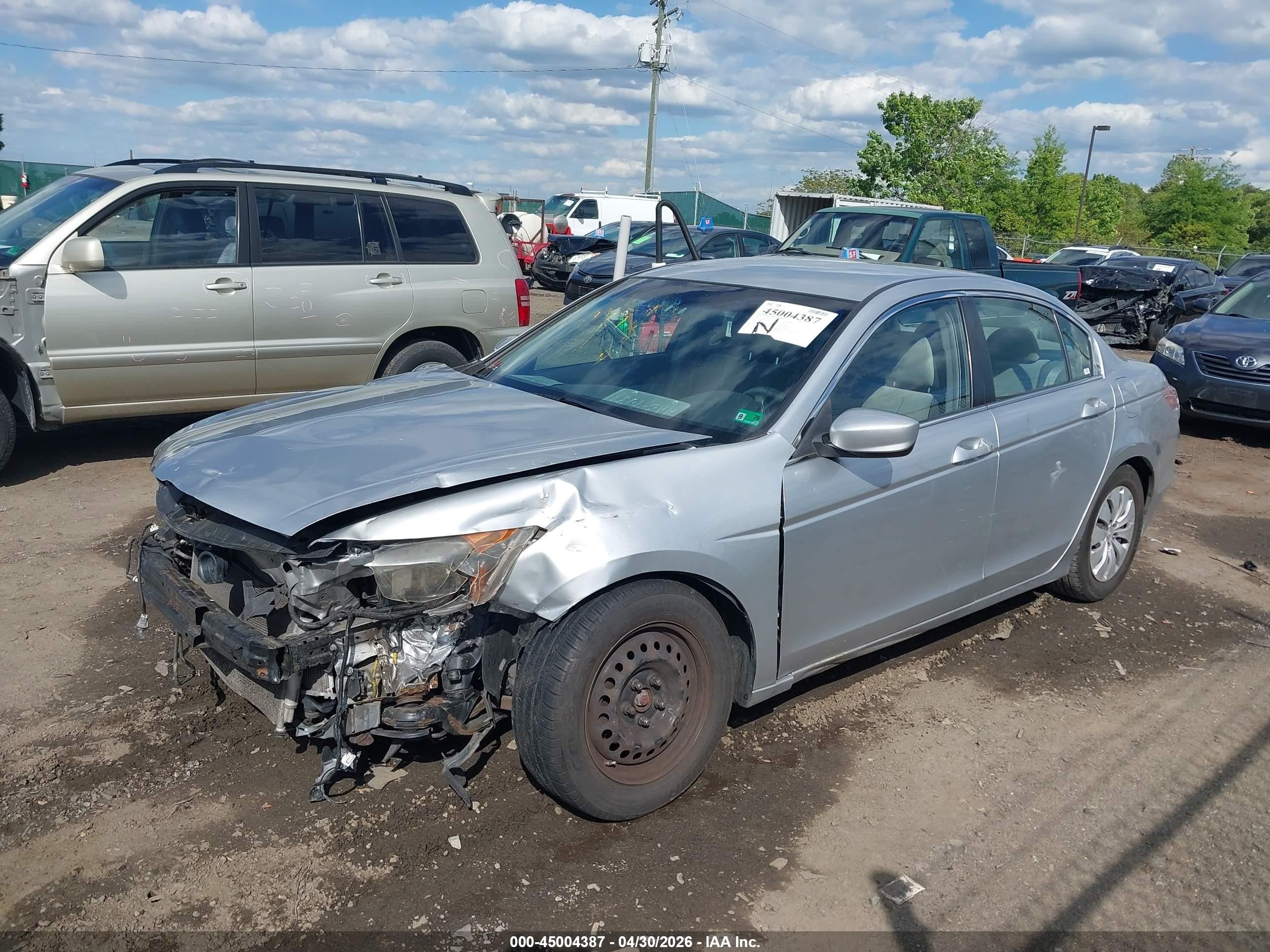2008 Honda Accord 2.4 Lx Silver vin: JHMCP26358C025443