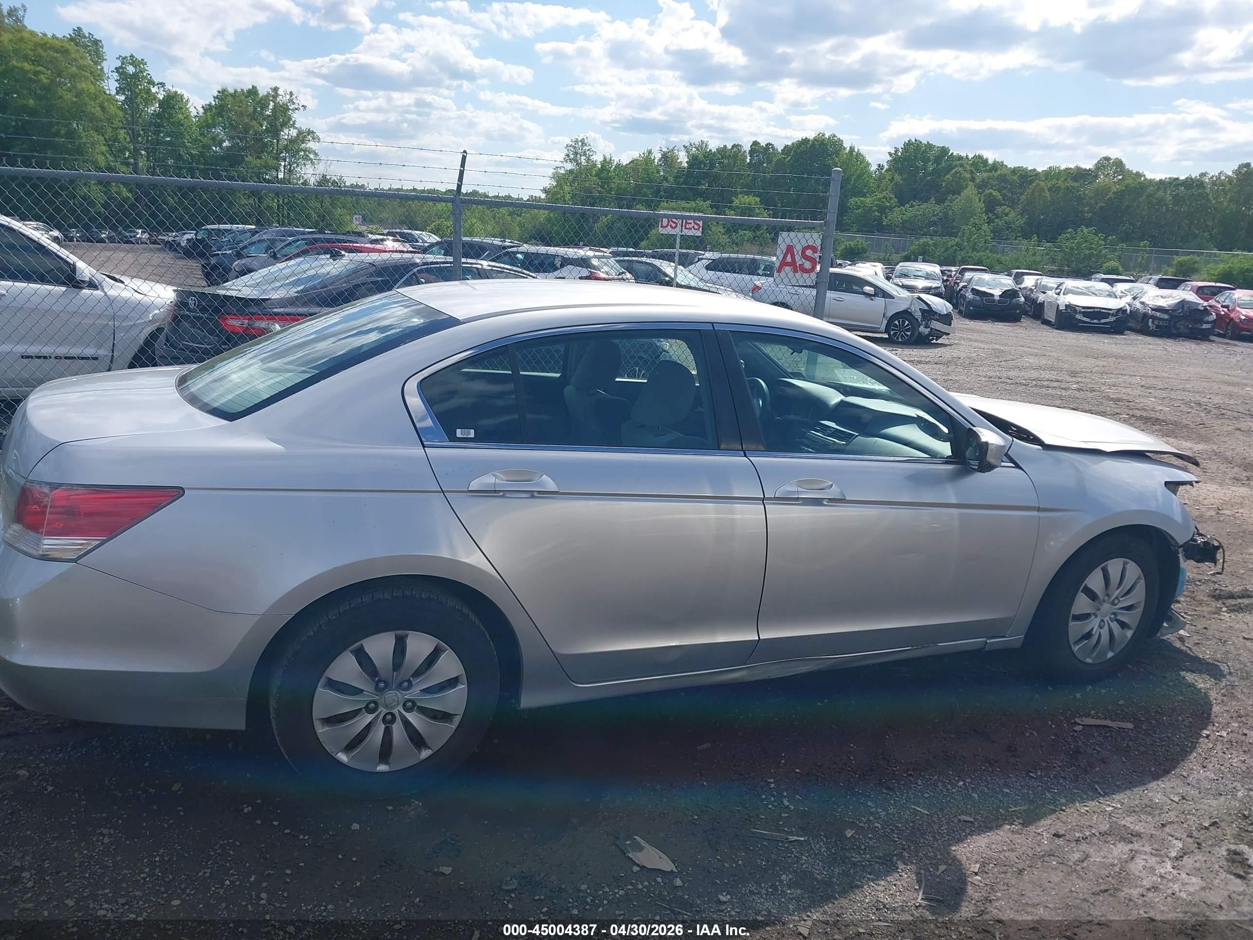 2008 Honda Accord 2.4 Lx Silver vin: JHMCP26358C025443