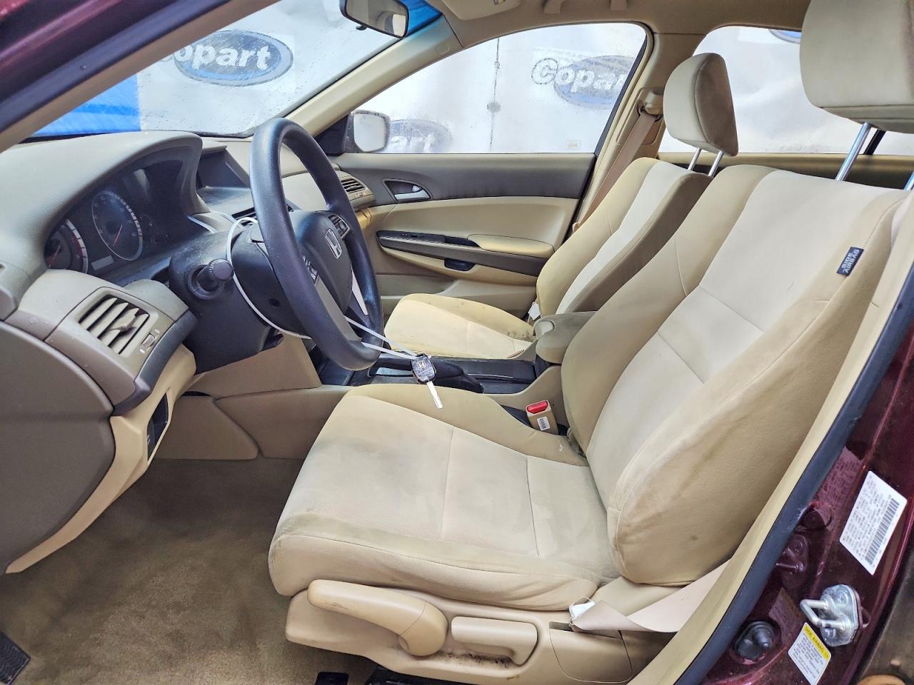 2008 Honda Accord Lx Burgundy vin: JHMCP26358C074710
