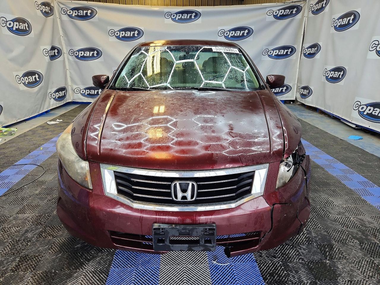 2008 Honda Accord Lx Burgundy vin: JHMCP26358C074710